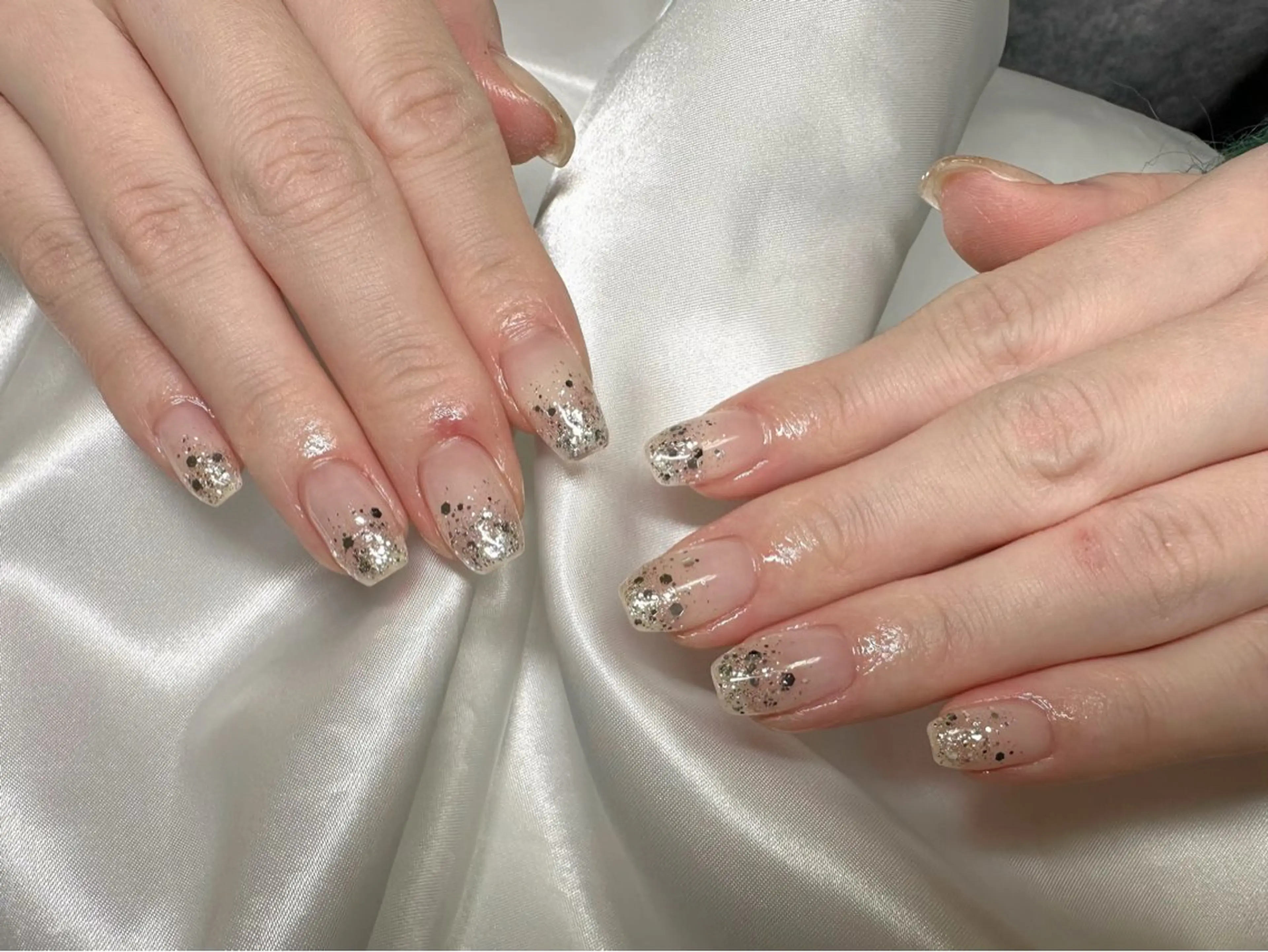 ネイル ラメ(グリッター) ラメグラデーション nu NANAのネイルデザイン