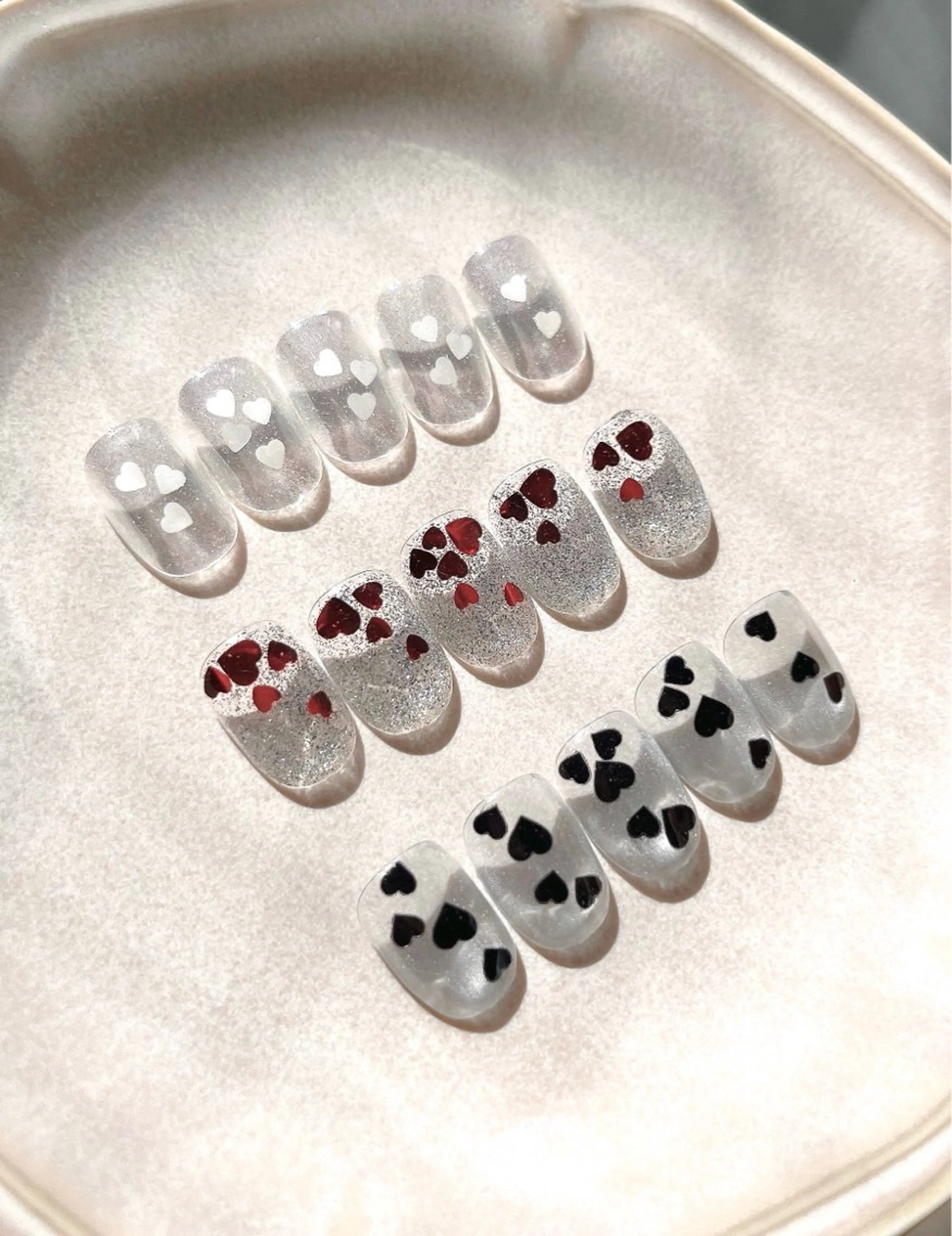 ネイル ハート ホログラムネイル ハンドネイル LOVE NAIL 💕Sonoのネイルデザイン