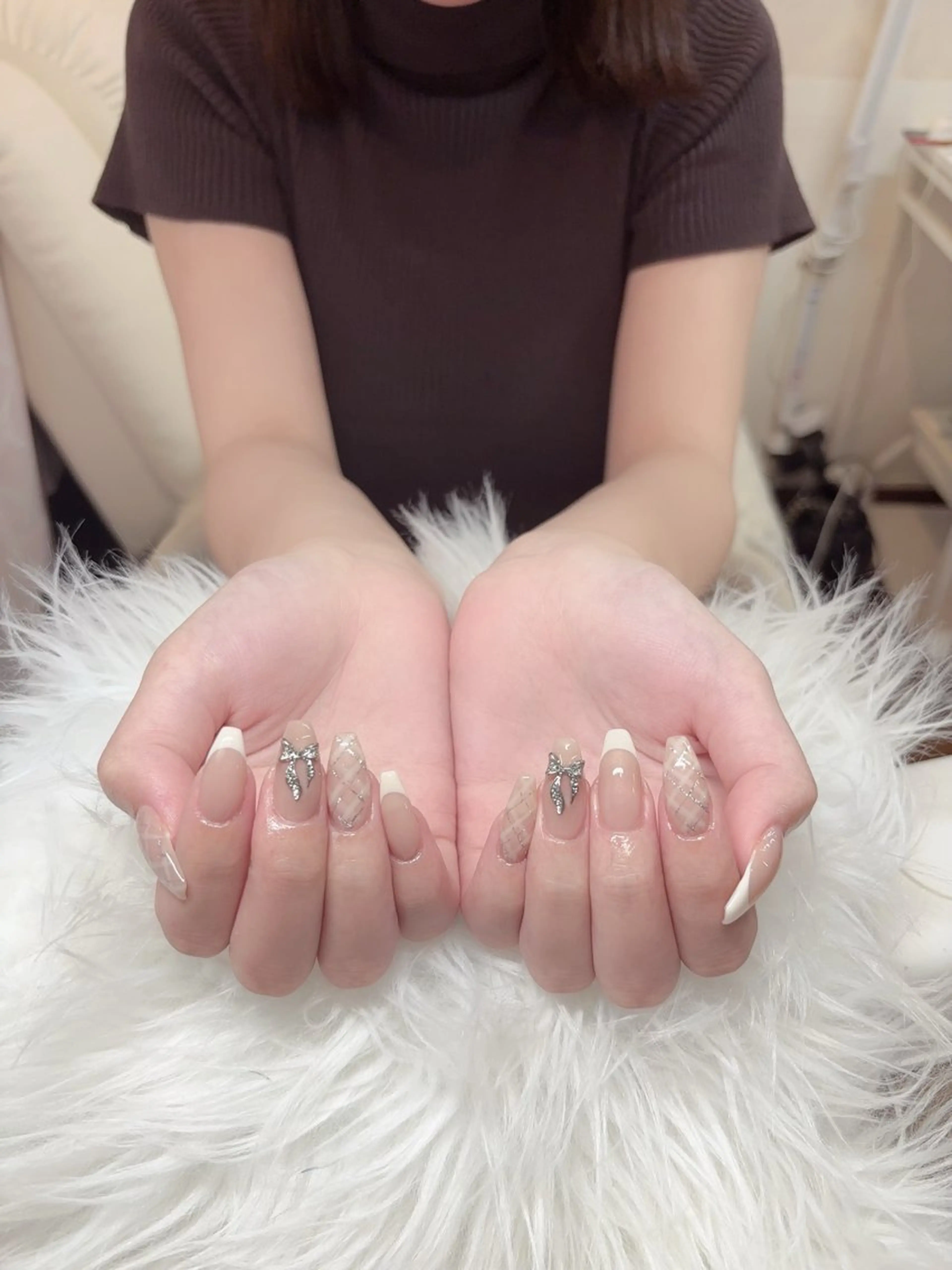 ネイル グラデーション マグネットネイル ミラーネイル ワンホンネイル yurinail所属・yuri nail 高田馬場のネイルデザイン