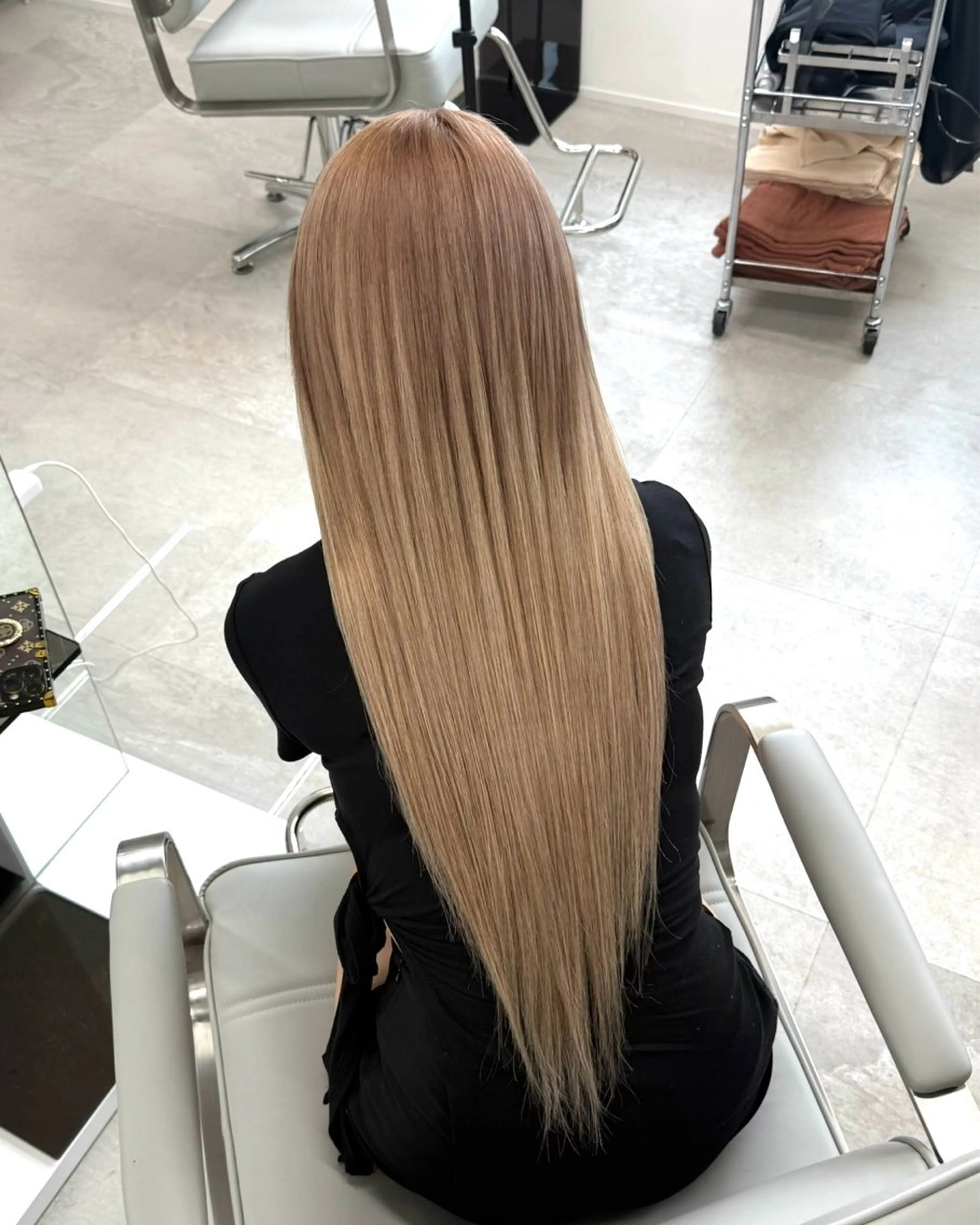 ロング エクステ エクステ yuna/透明感 カラー/エクステのヘアスタイル