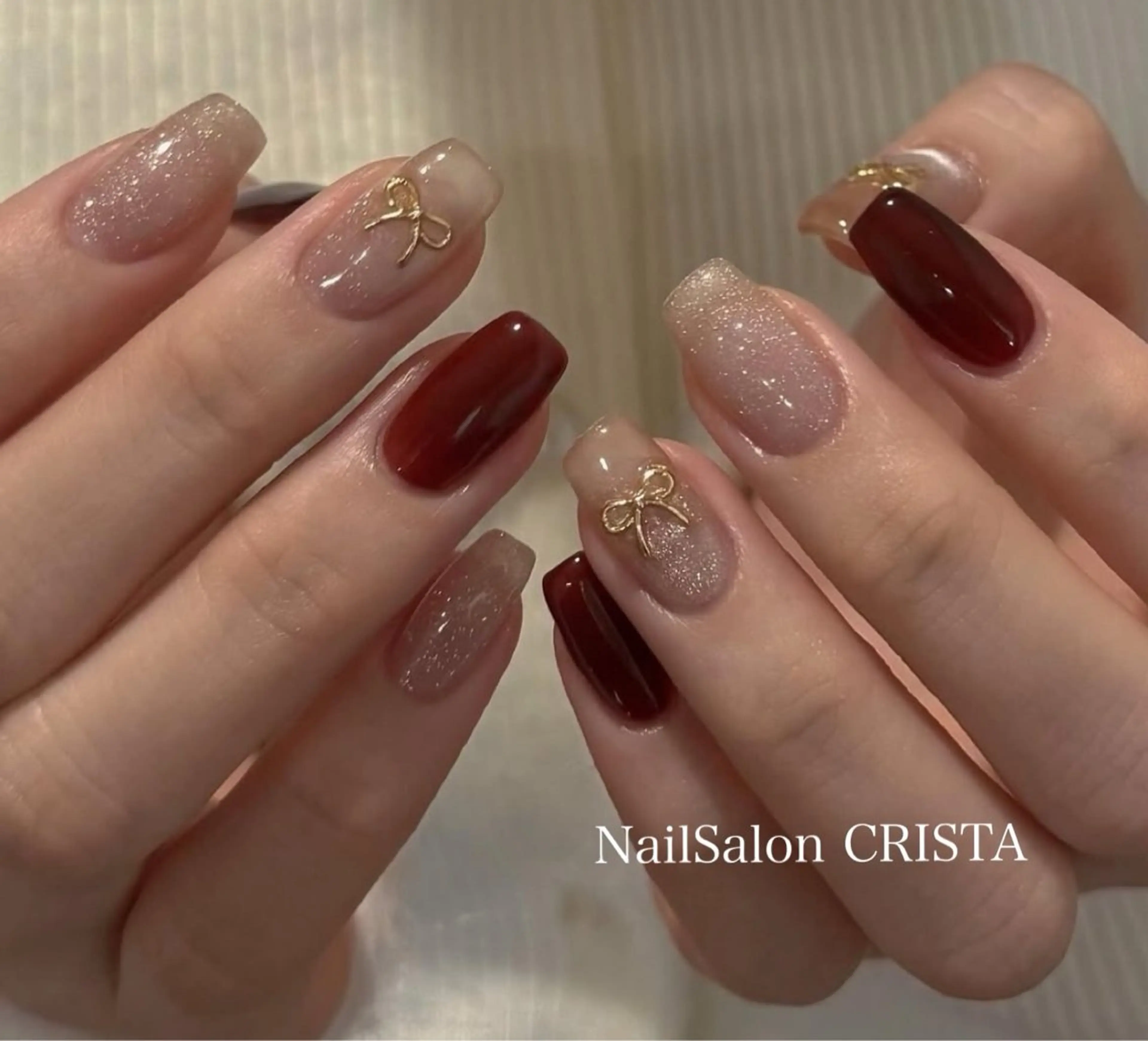 ネイル フットネイル ジェルネイル マグネットネイル オフィスネイル ワンカラーネイル NAILSALON CRISTA所属・🤍CRISTA yui🤍のネイルデザイン