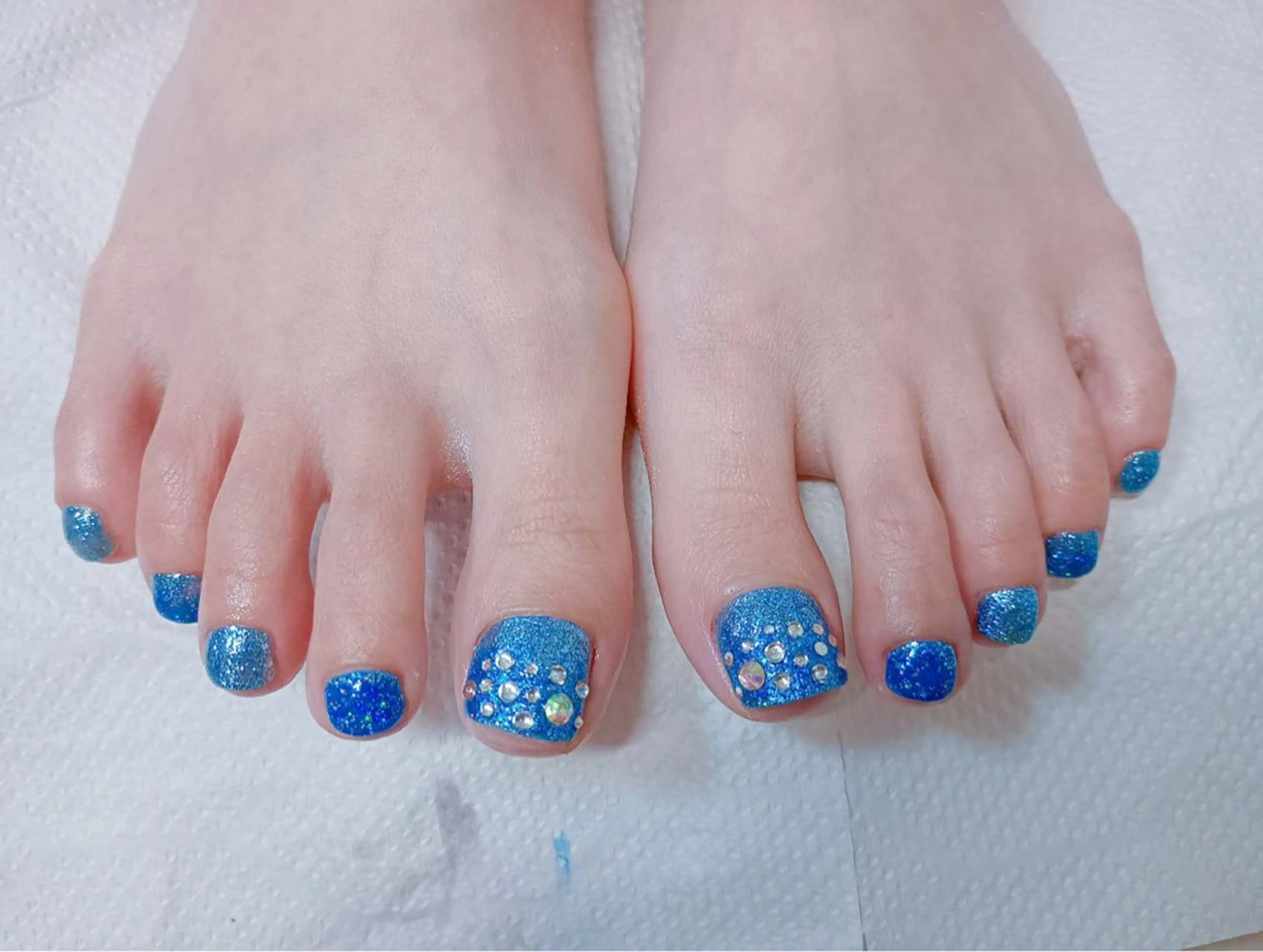 ネイル フットネイル フレンチネイル ジェルネイル ガラスフレンチ 韓国ネイル フットネイル The Nail & Eye Lashのその他イメージ