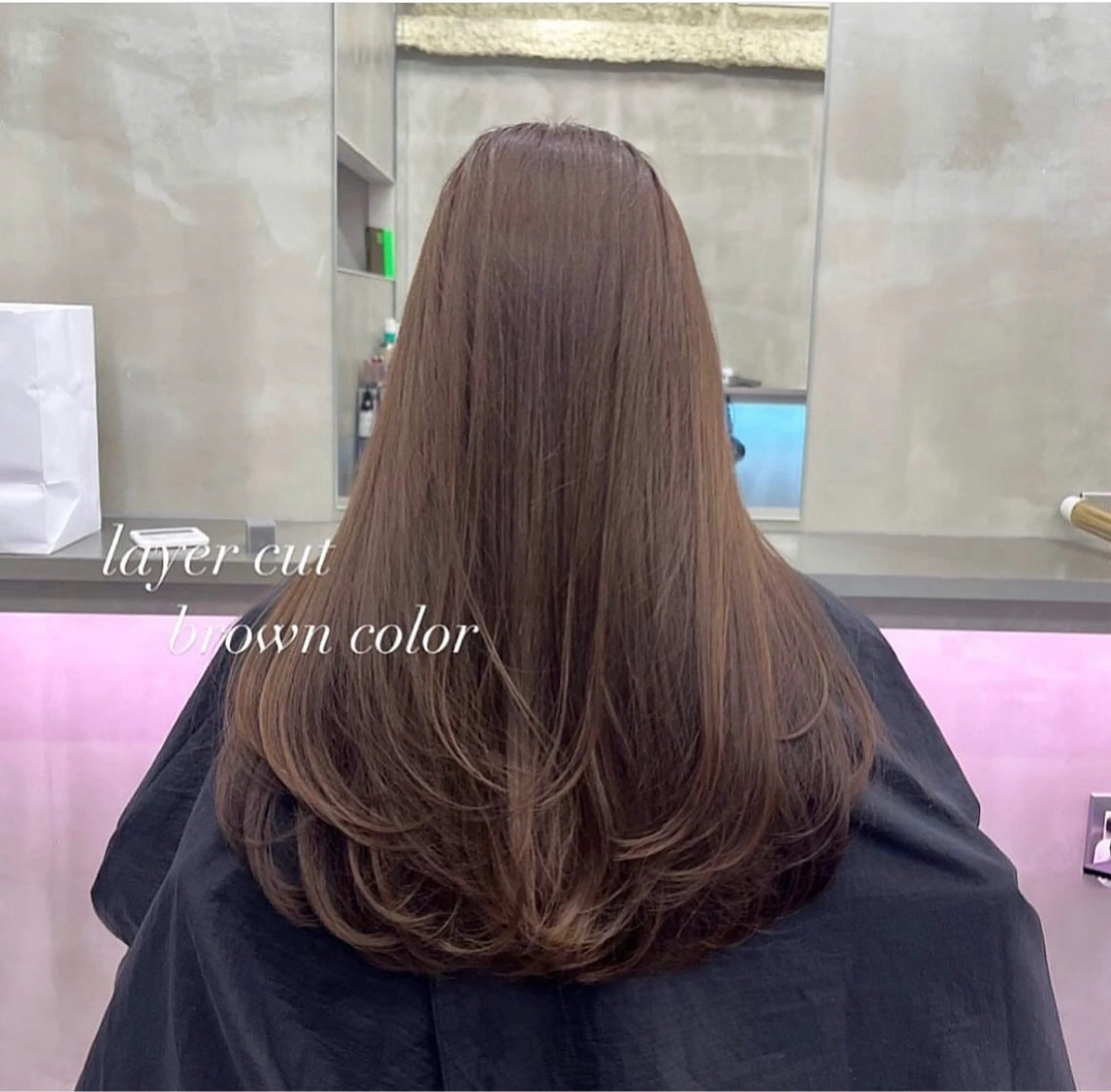 ロング カラー 似合わせカット ナツミ/透明感カラー /酸性ストレートのヘアスタイル