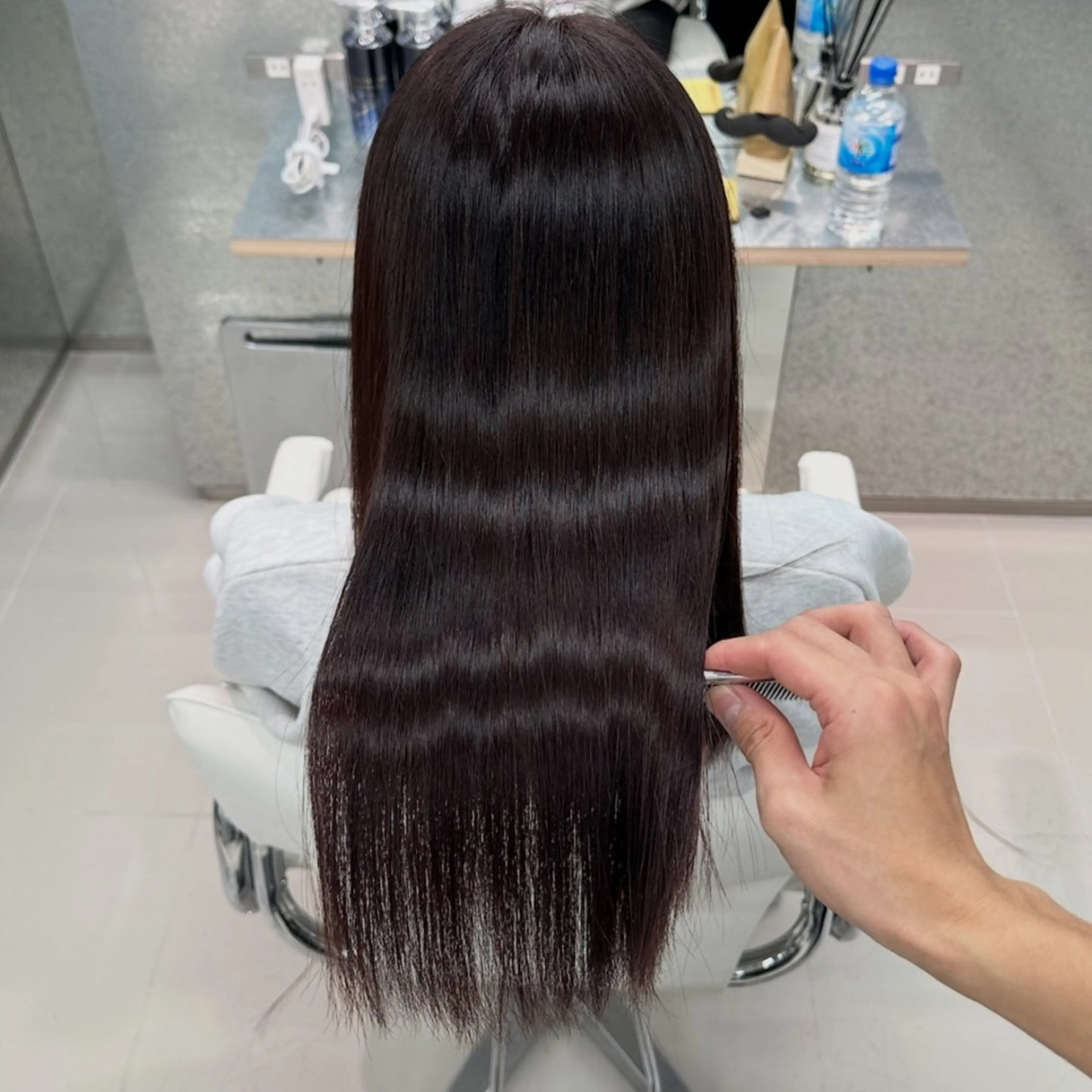 セミロング TRUNS所属・こうた/髪質改善 ストレート/ヘアケアのヘアスタイル