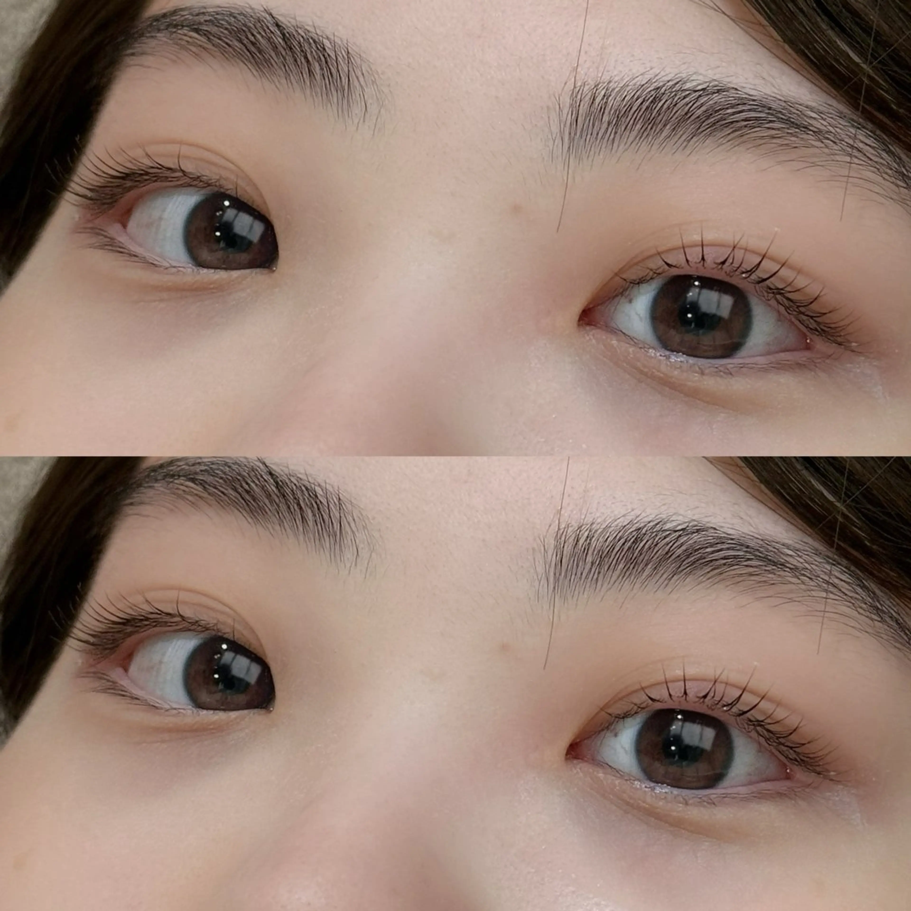 マツエク・マツパ 透明感カラー/顔周り カット/レイヤーにかのヘアスタイル