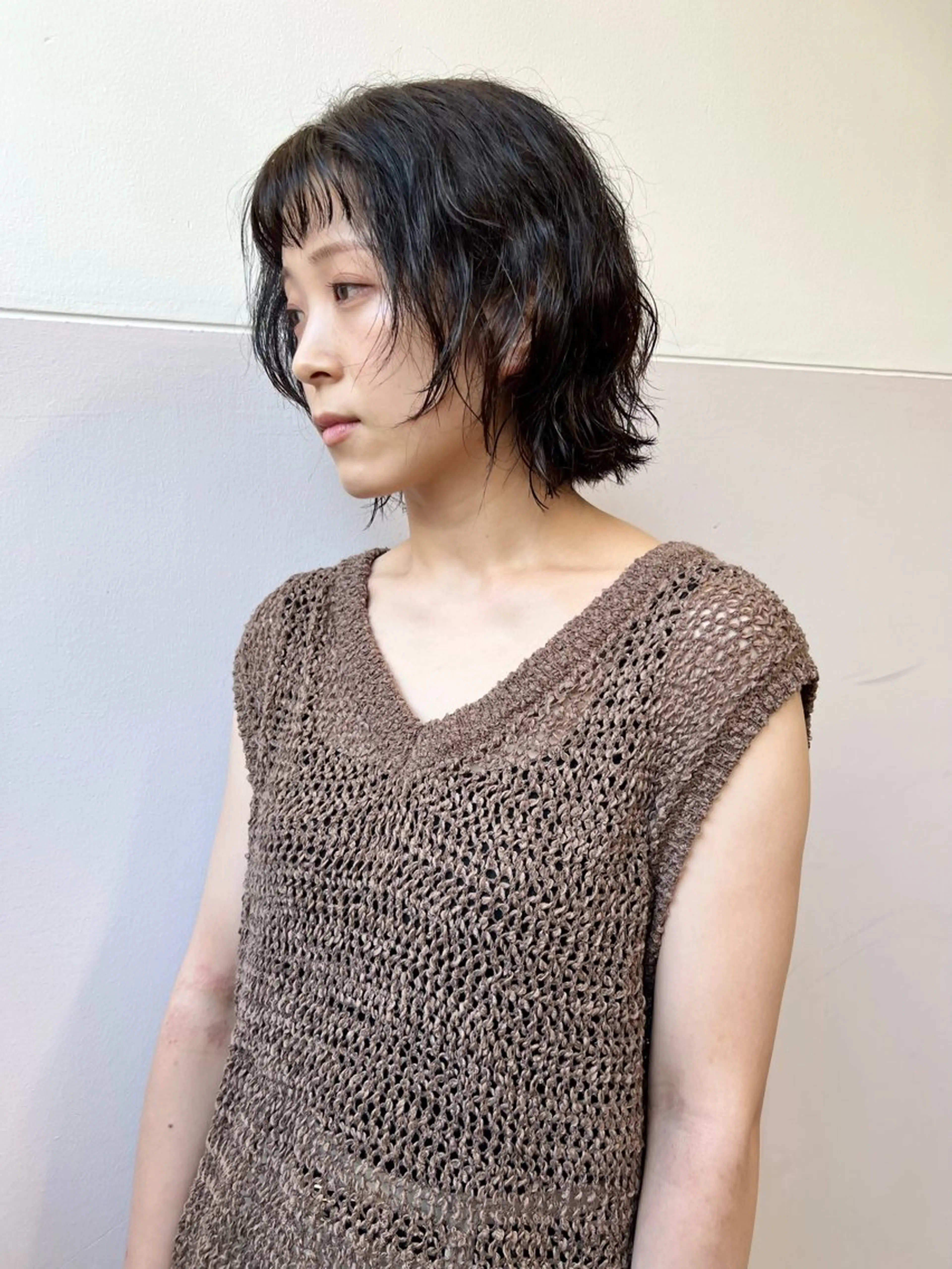 ショート カラー カット パーマ 樫原裕二 /柔らかいカラーのヘアスタイル