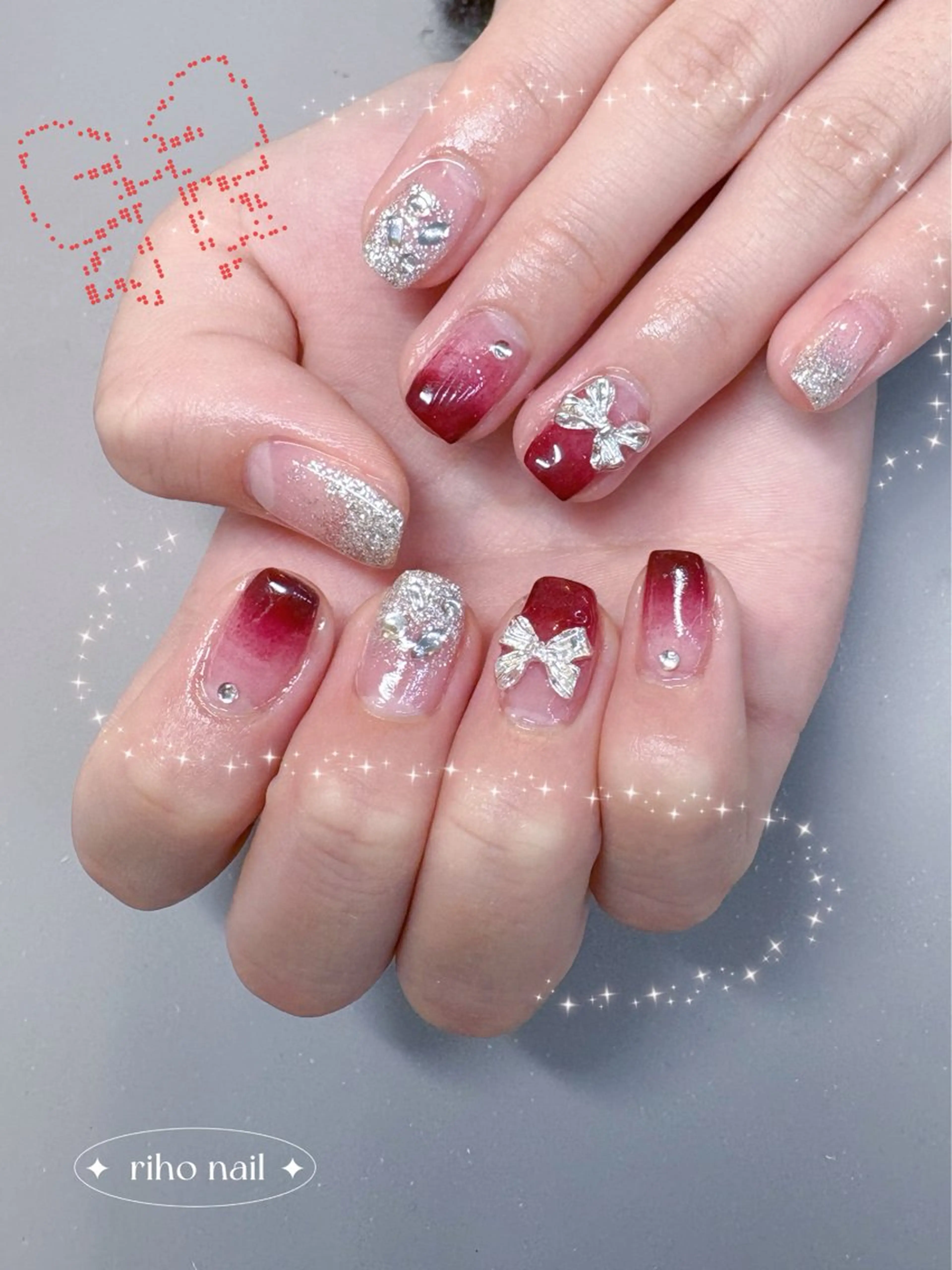 ネイル ハンドネイル THE BALM Rihoのネイルデザイン