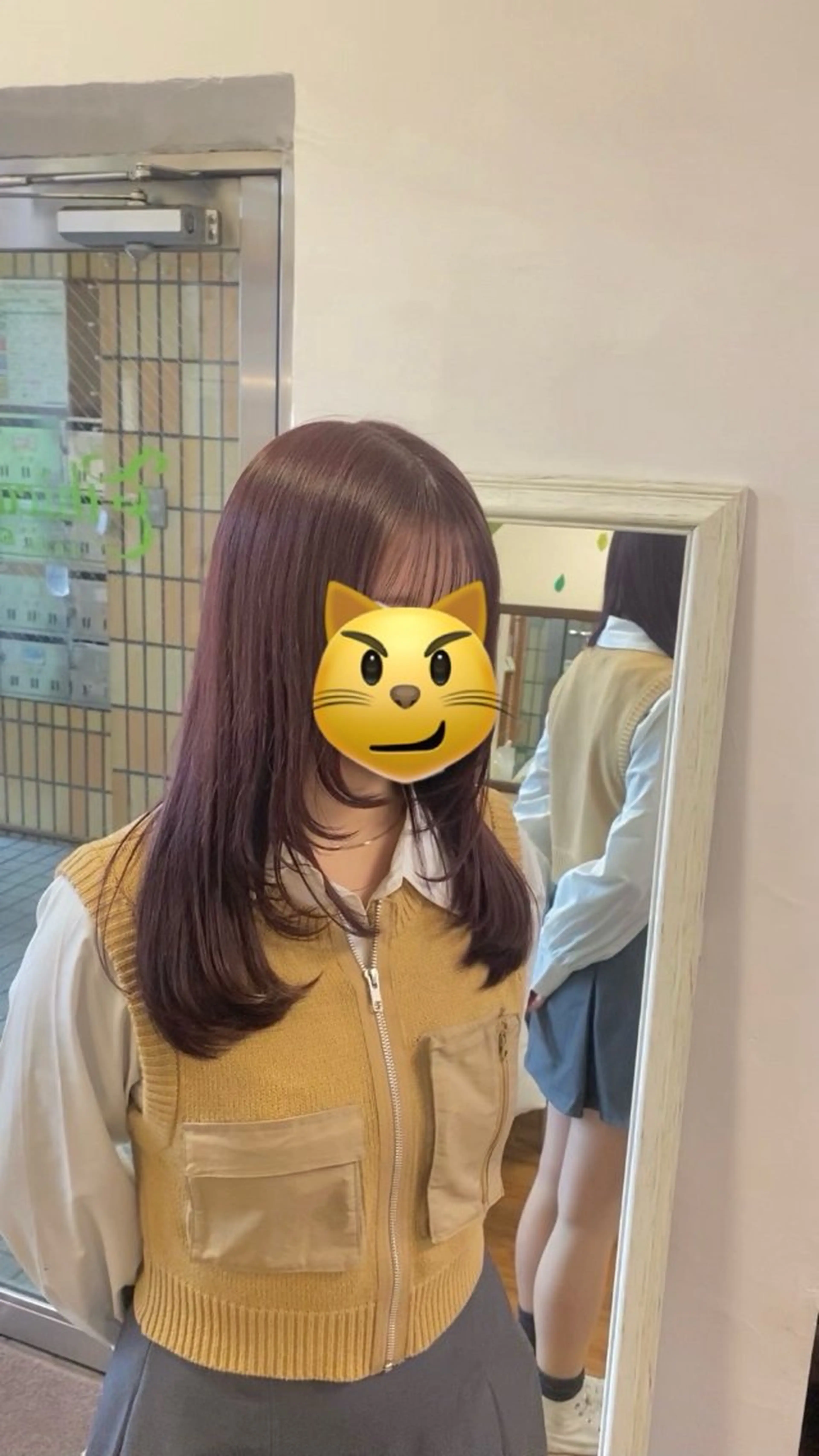 セミロング カラー ヘアアレンジ ラベンダーカラー ピンクカラー ピンクラベンダー レイヤーカット メンズ特化 エシカル　松原大将のヘアスタイル