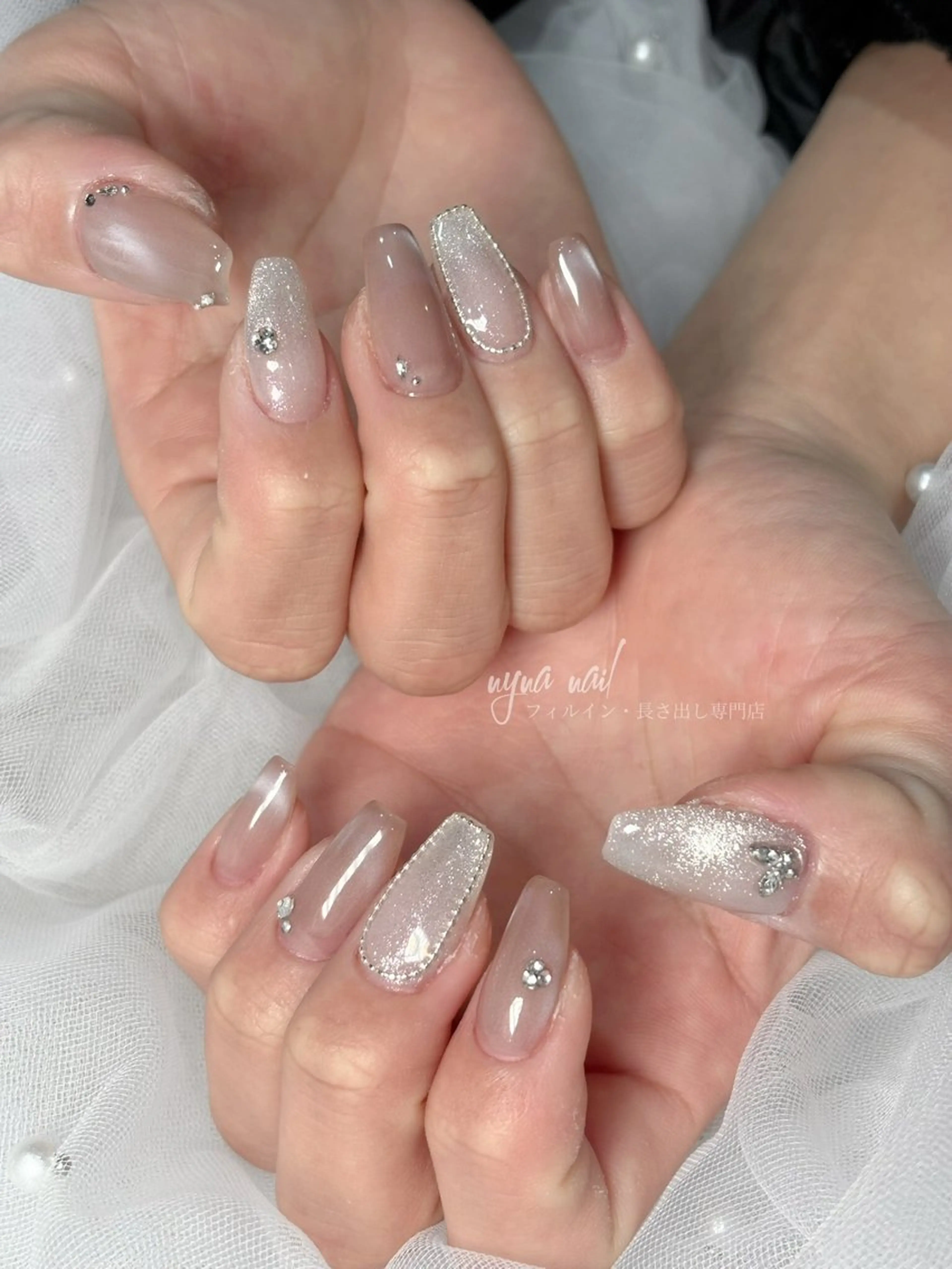 ネイル ハンドネイル 長さ出し専門 nynaのネイルデザイン