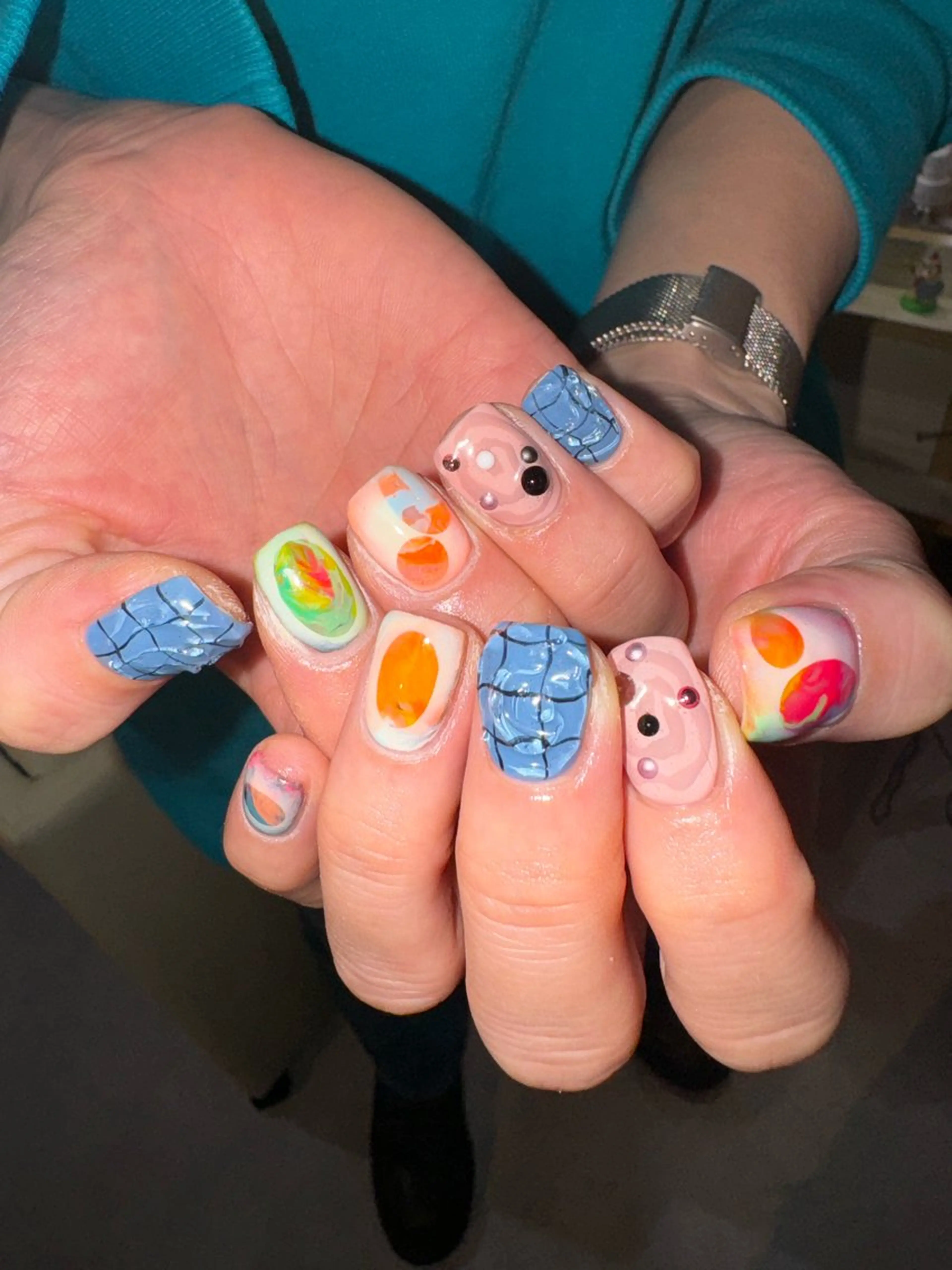 ネイル ハンドネイル AOI✩⡱ y2kネイルのネイルデザイン