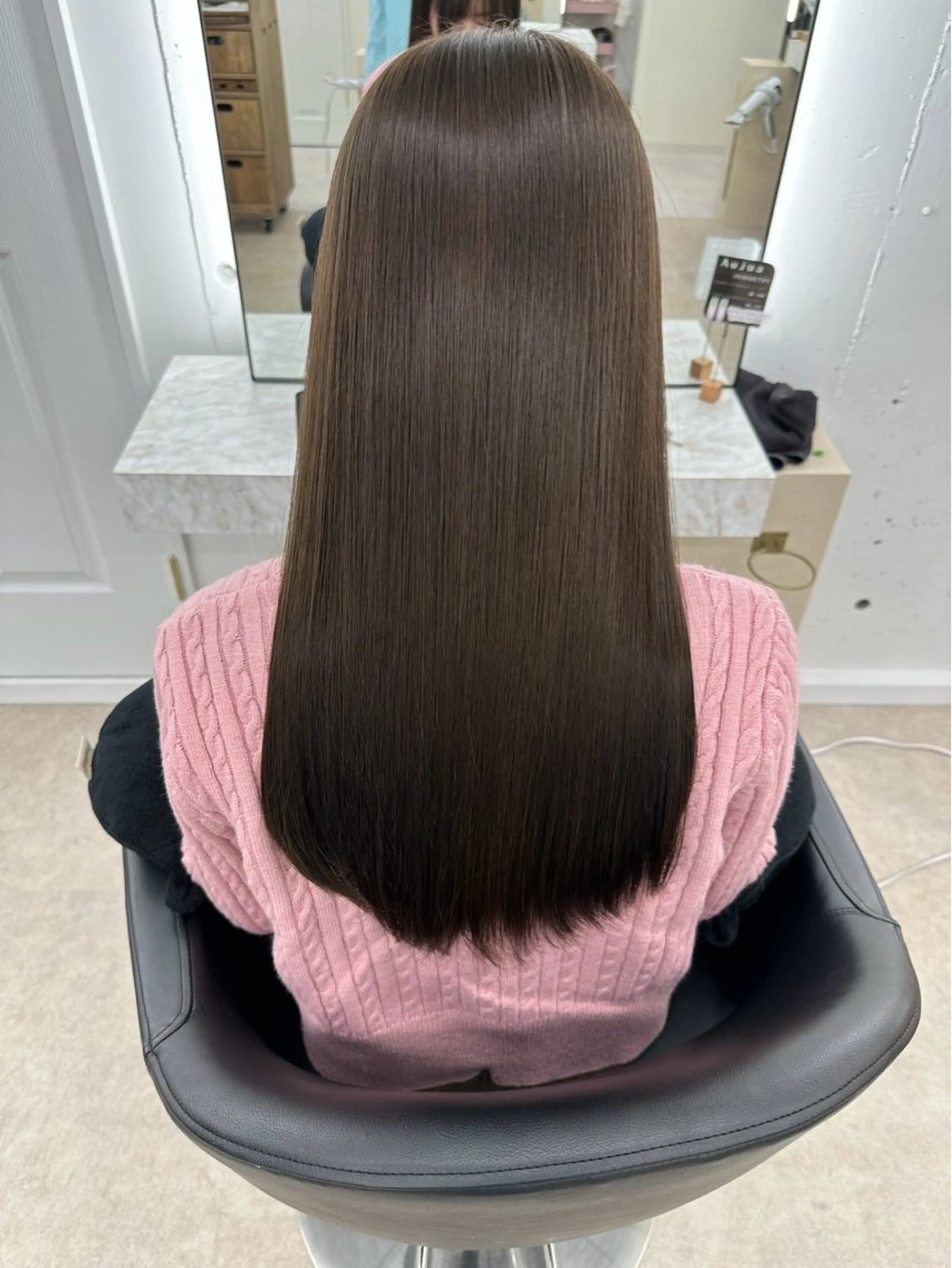 ロング 縮毛矯正 竹内 蓮のヘアスタイル