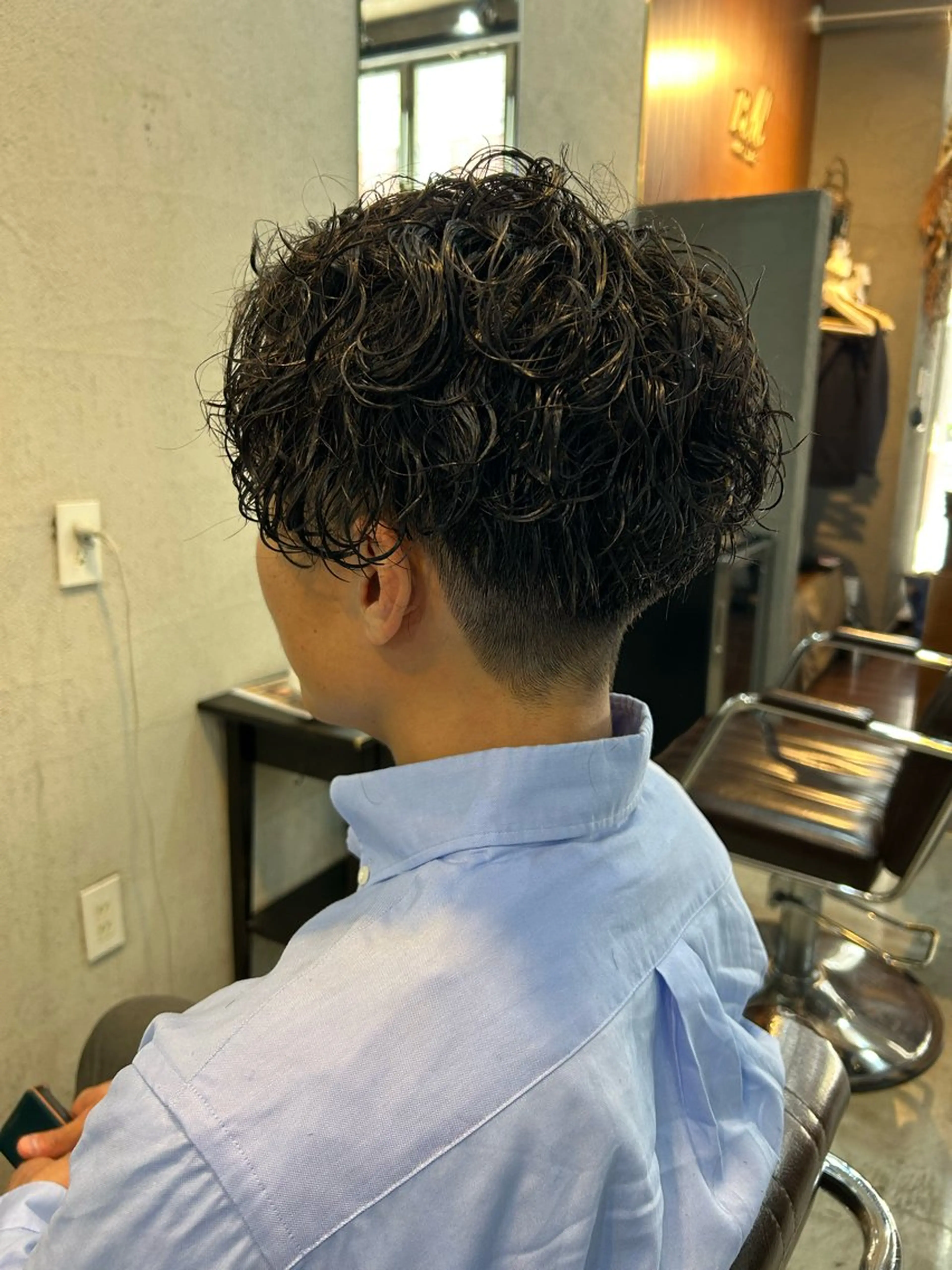 カット➕スパイラルパーマの写真