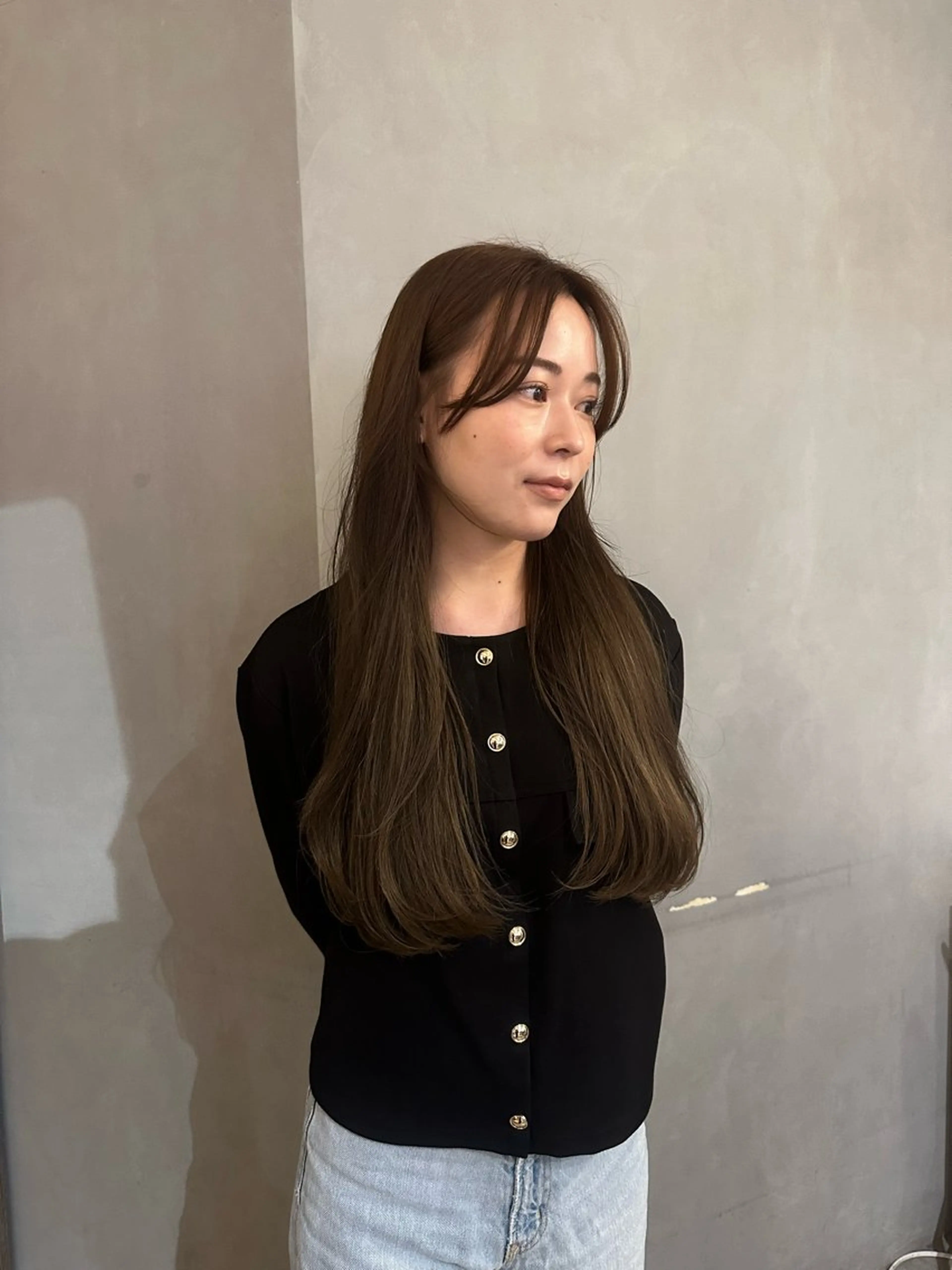 シール人毛100%高級レミー毛暗めエクステ80本まで付け放題+暗めトーンカラー+エクステカットの写真