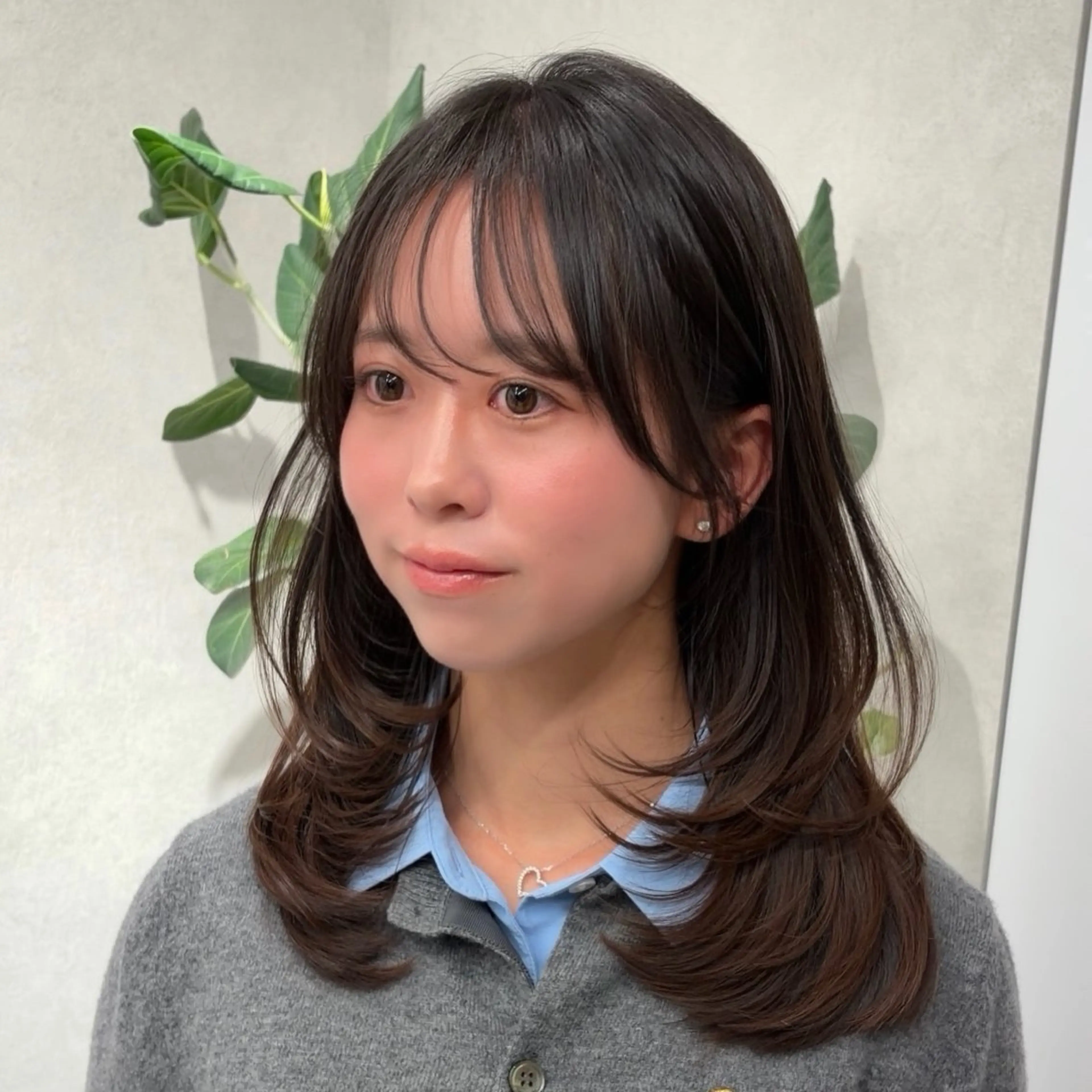 ミディアム カット ヘアカラー トリートメント 🩵似合わせカット/ カラー/あさか 🩵のヘアスタイル