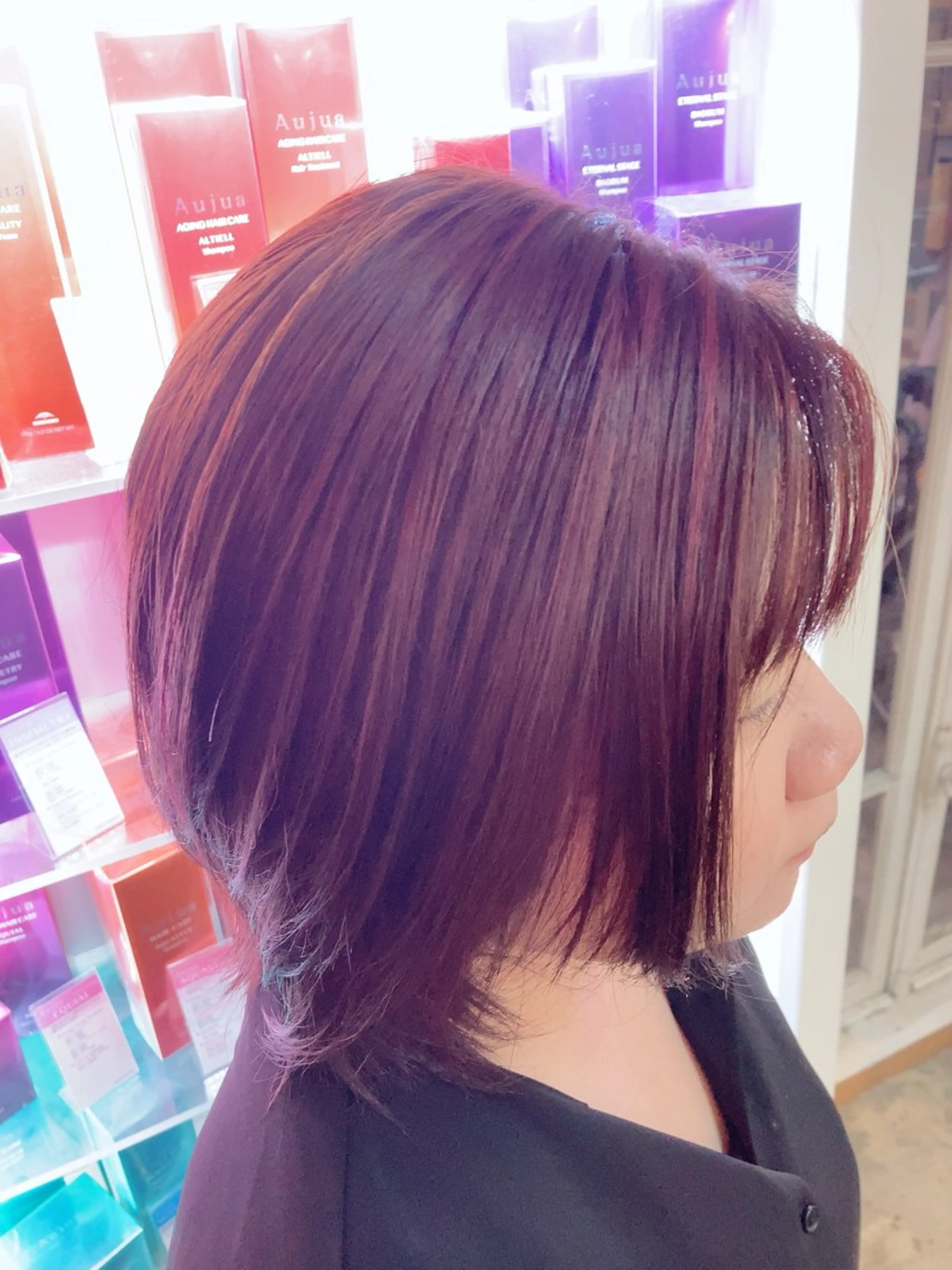 ショート カラー ハイライトカラー ハイライト ヘアカラー ROSSO Hair&SPA五反野店所属・💫 シュン💫のヘアスタイル