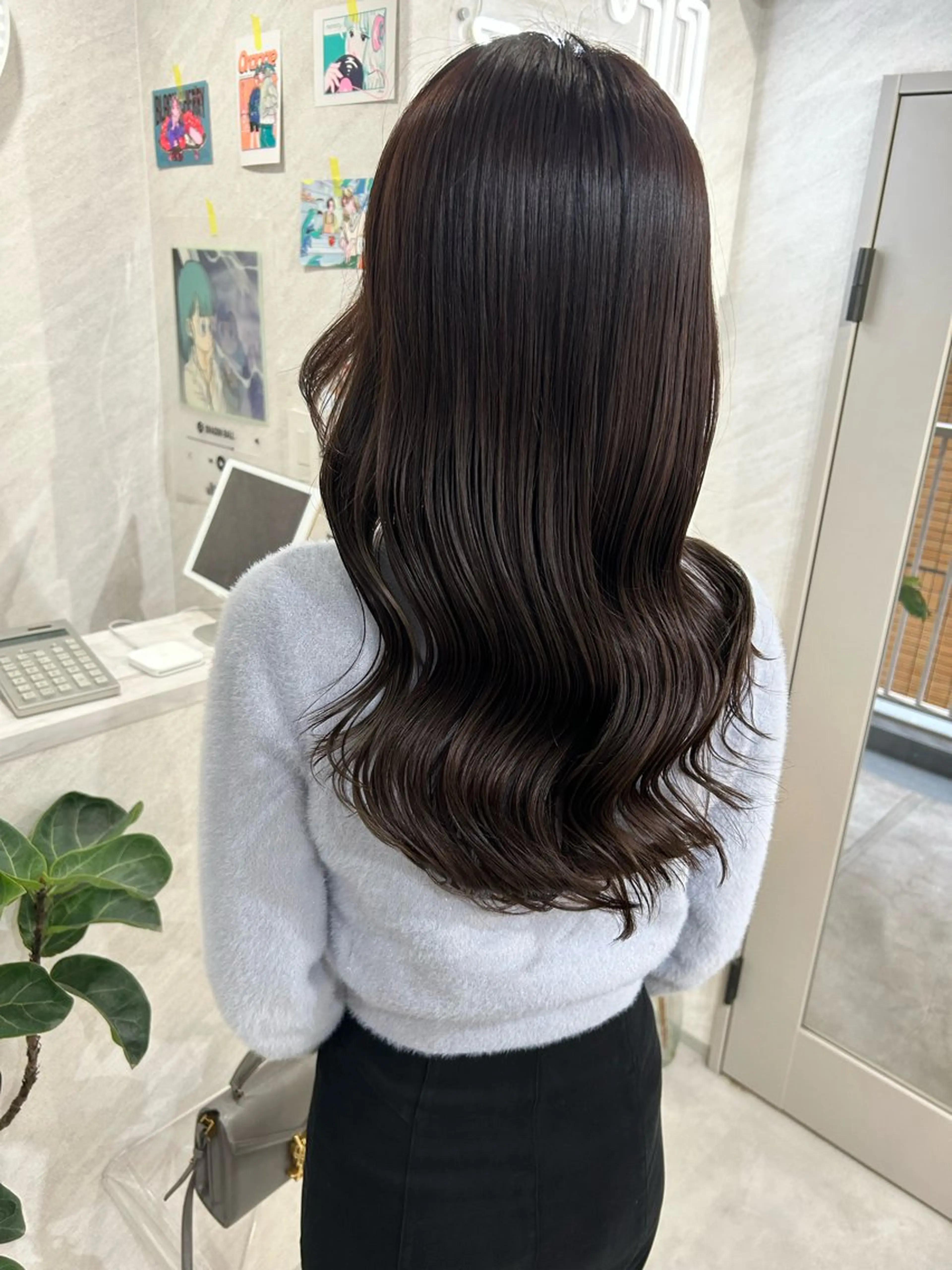 ロング カラー カット ヘアカラー トリートメント 髪質改善will hairdesignのヘアスタイル