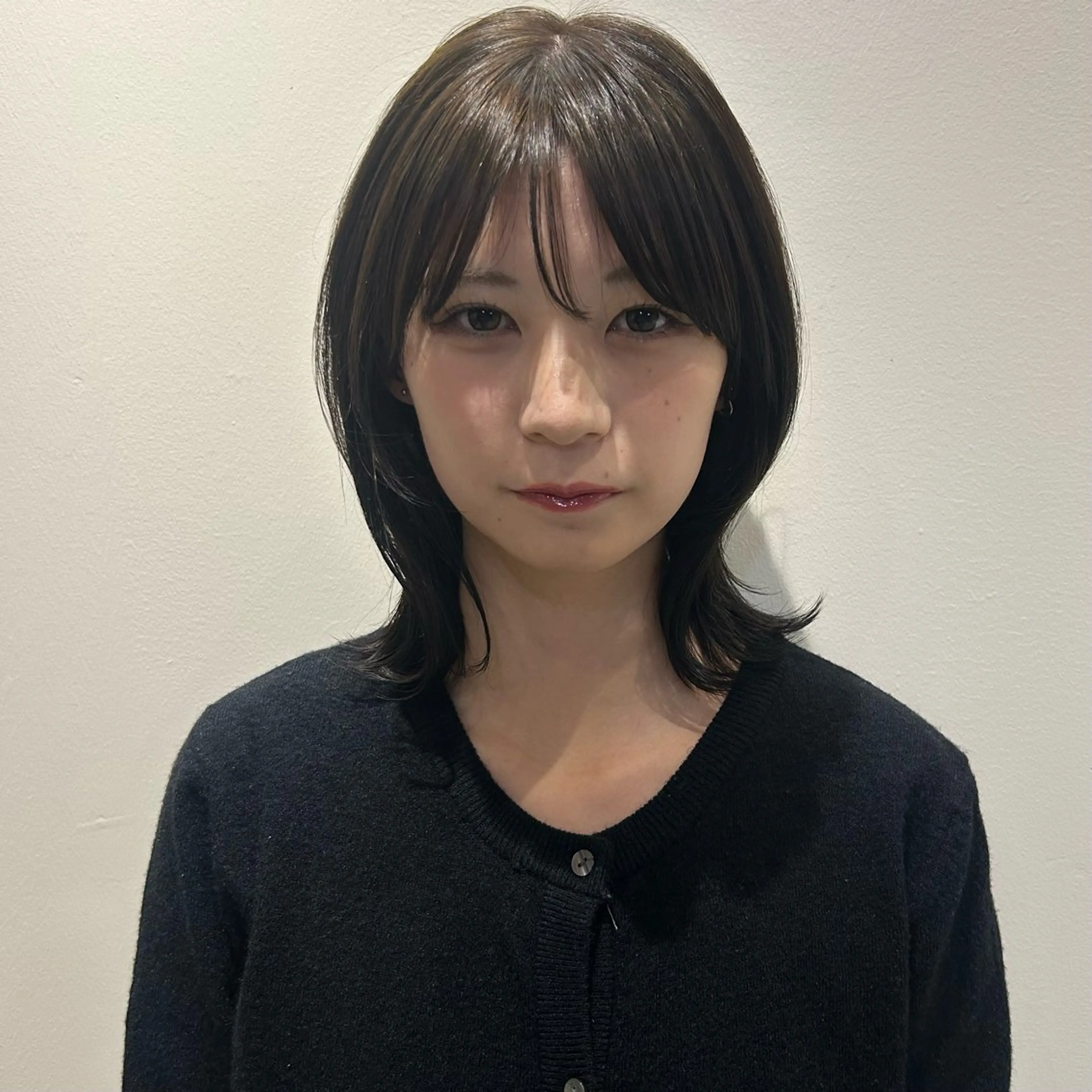 ミディアム カラー ブリーチ 透明感カラー ダブルカラー ブリーチなしカラー ヘアカラー 田中 遥陽のヘアスタイル