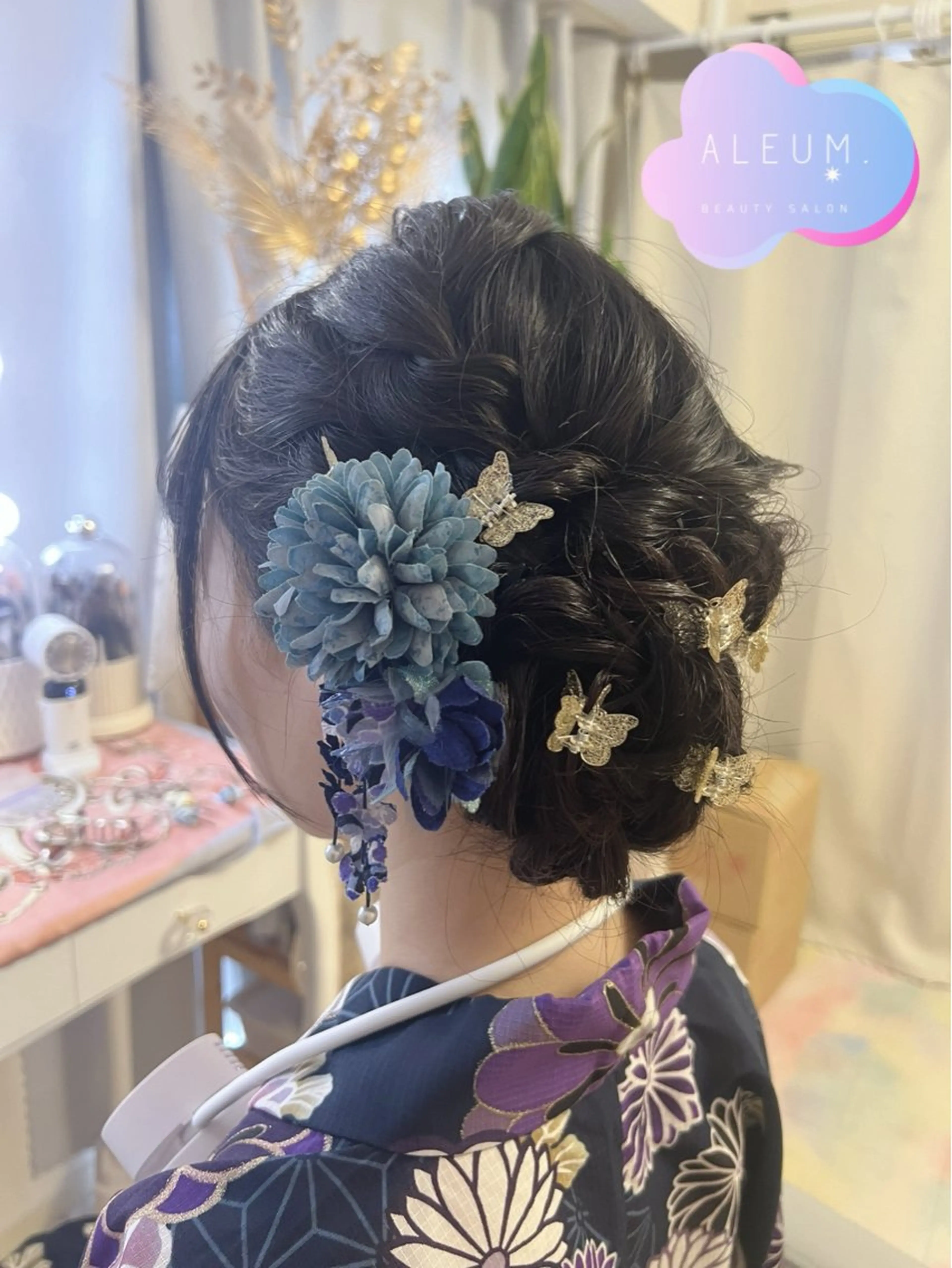 ヘアアレンジ 浴衣 🌈ALEUM.🌈 アルムのマツエク・マツパデザイン