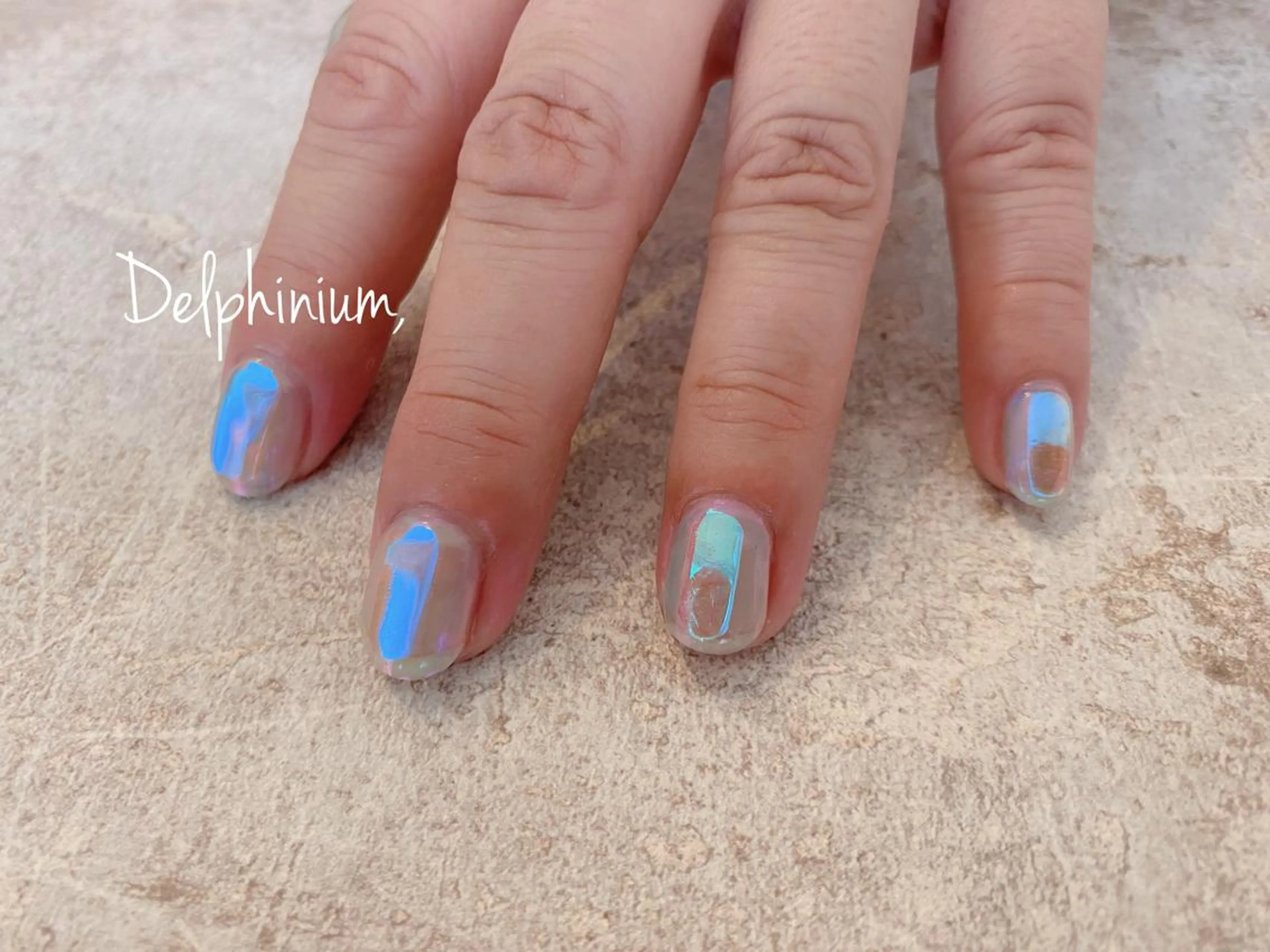 ネイル 氷ネイル・うるうるネイル ハンドネイル 岡本 友恵のネイルデザイン