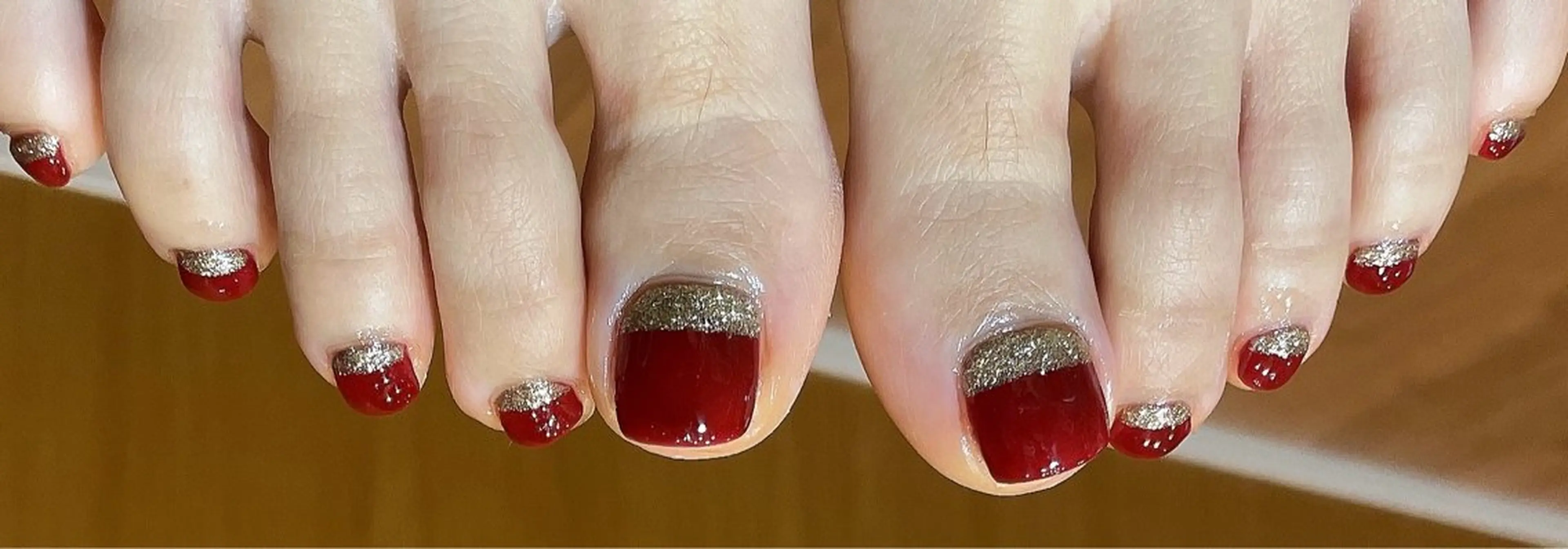 ネイル フレンチネイル ラメ(グリッター) liberté所属・liberté🫧 新小岩のネイルデザイン