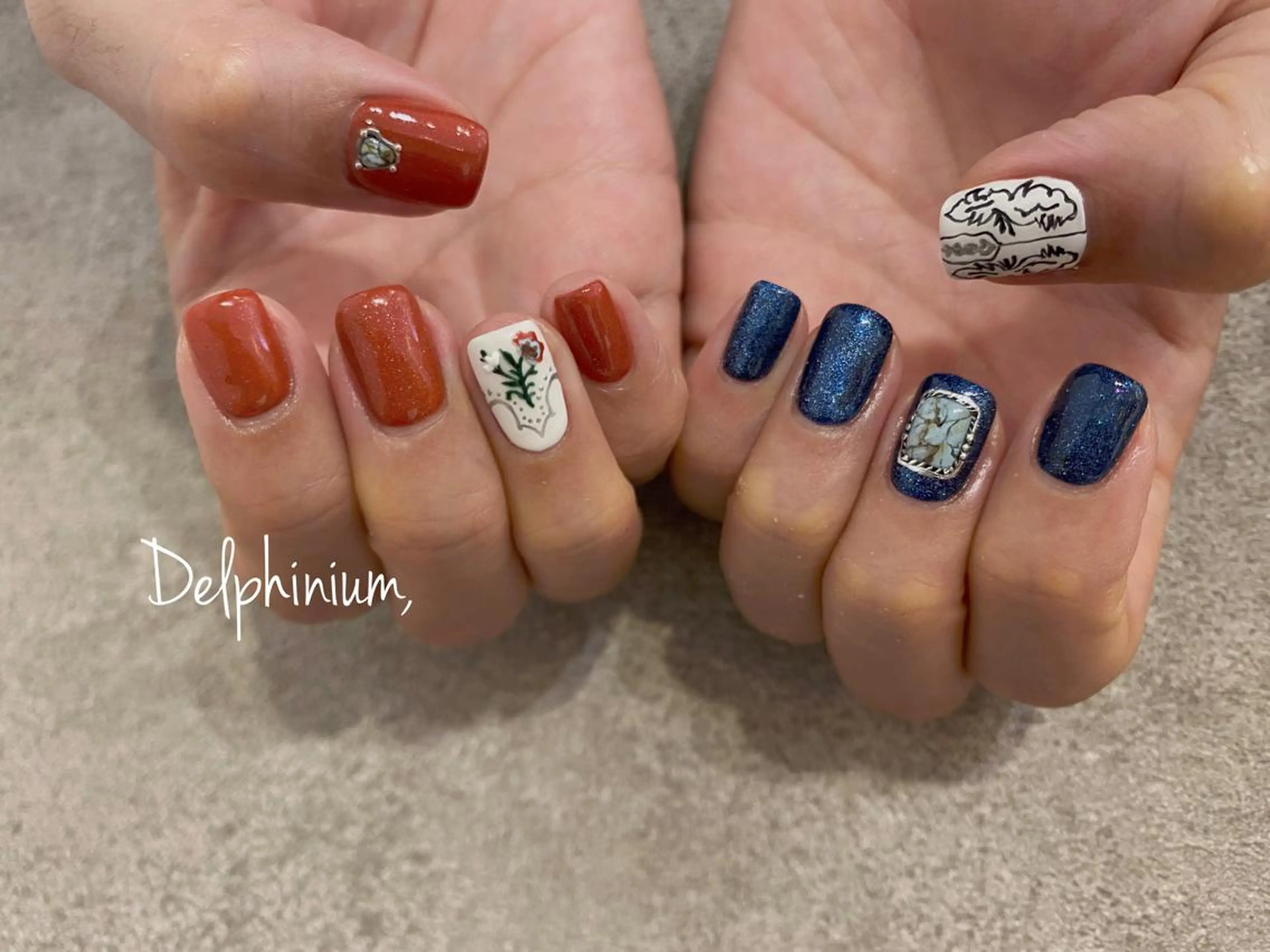 ネイル ハンドネイル 岡本 友恵のネイルデザイン