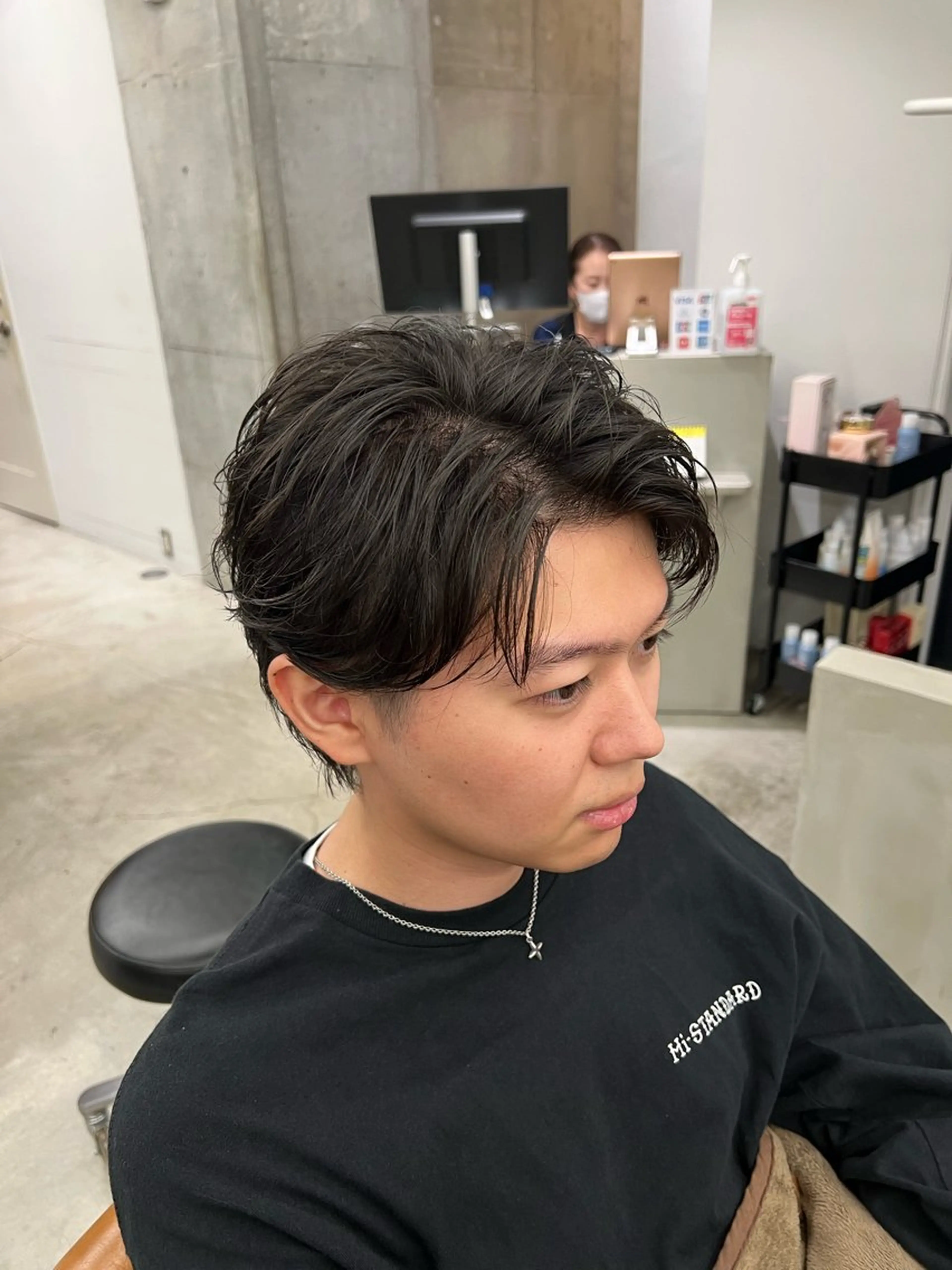 ミディアム カット ヘアセット 山野愛子美容室　銀座店所属・tomoメンズ特化 /パーマ/カットのヘアスタイル