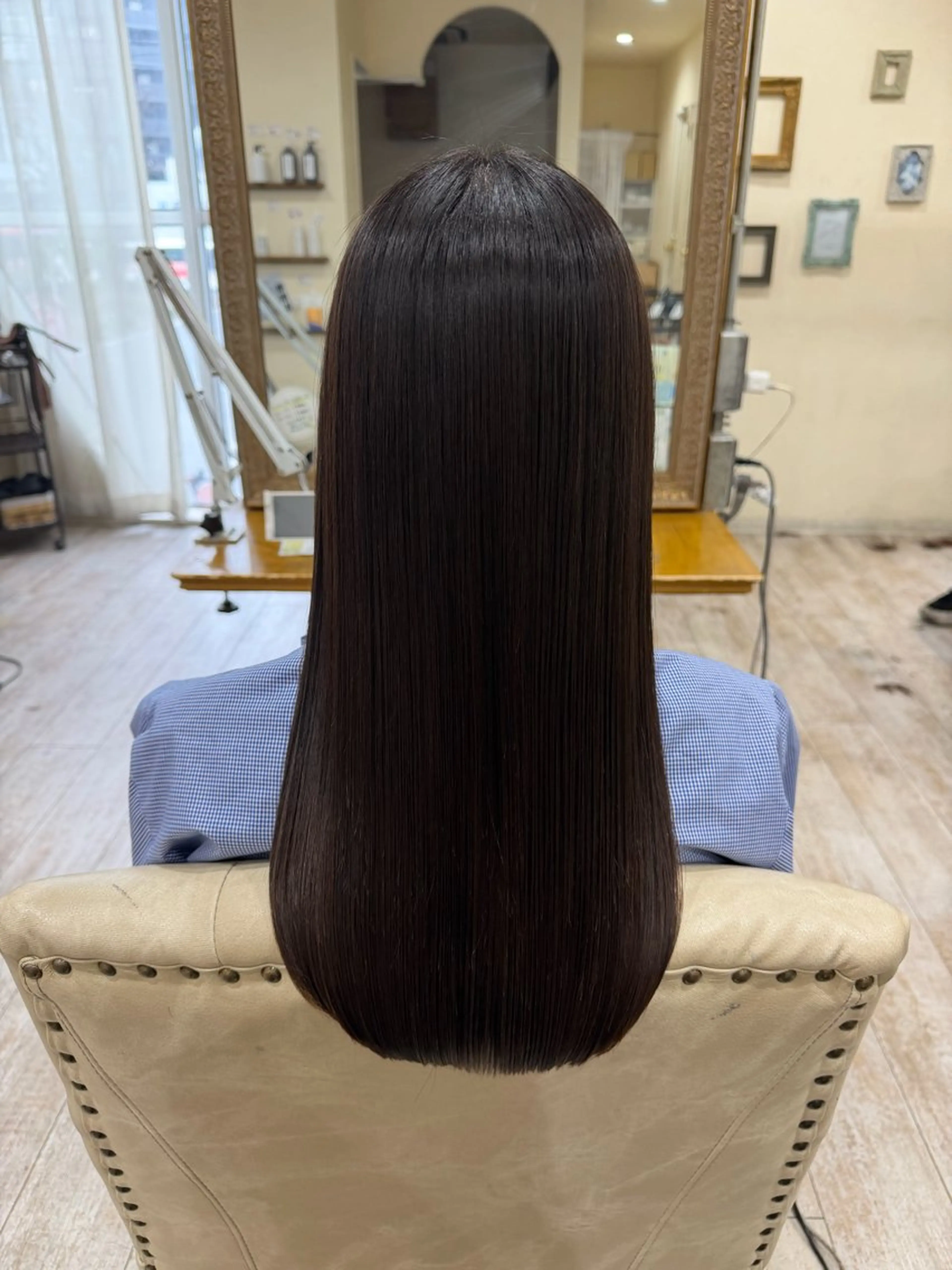 ロング カラー 髪質改善 レイヤーカット ロング カット ヘアカラー 縮毛矯正 トリートメント 新越谷noble店長 松本拓也▶◀*.のヘアスタイル