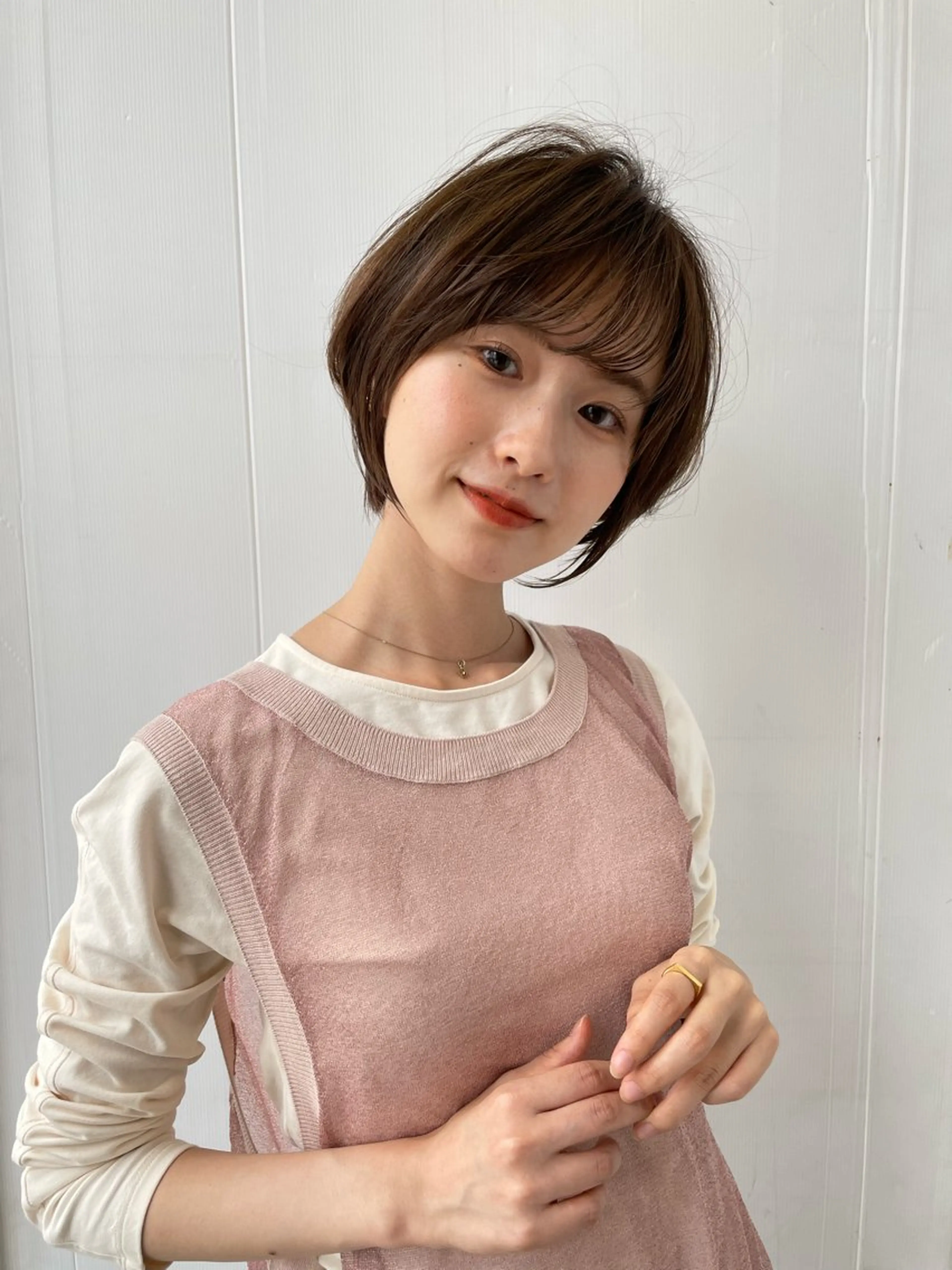 ショート カット ヘアカラー 鳥羽 正治のヘアスタイル