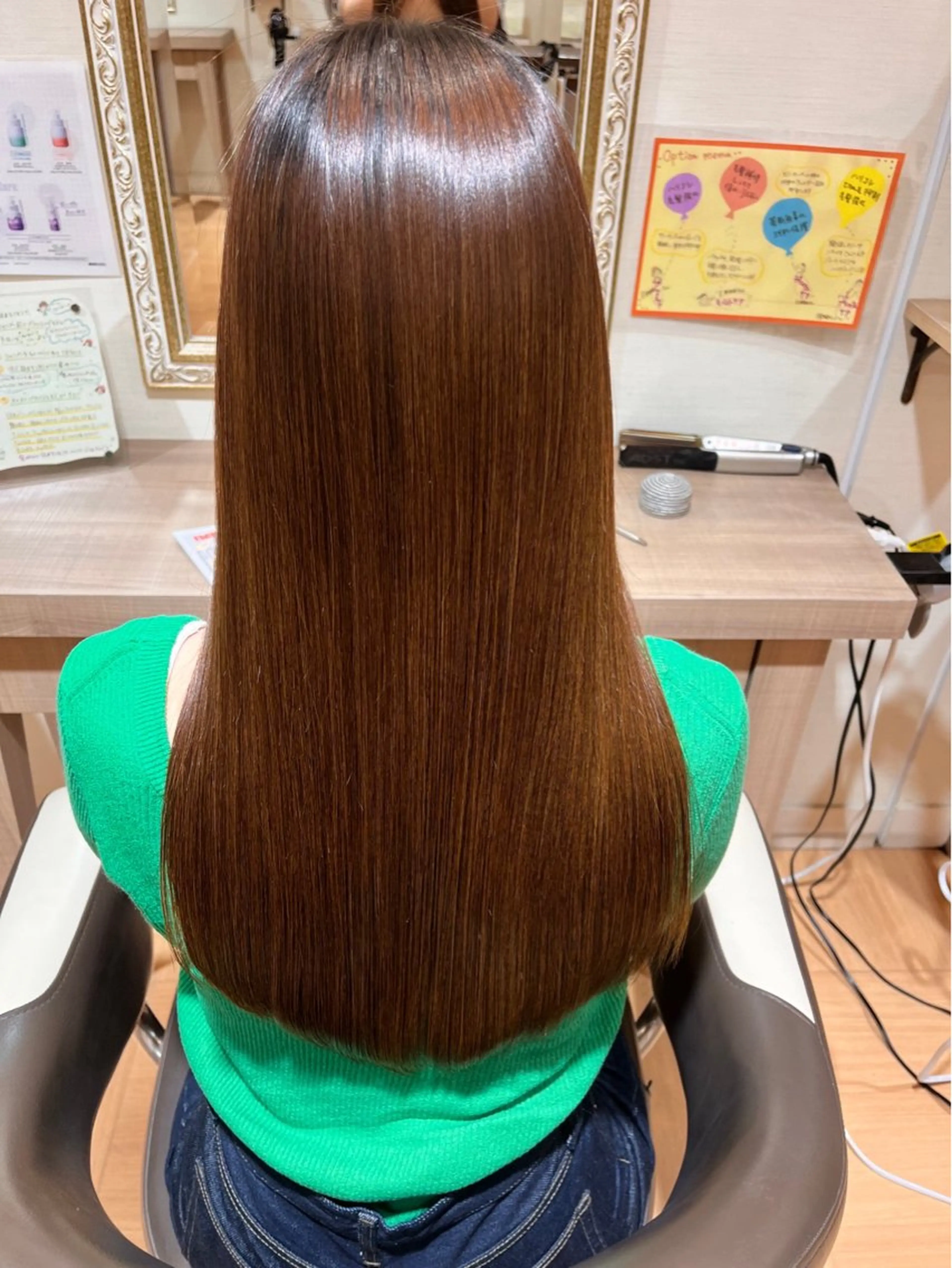 ロング 髪質改善 酸性ストレート Ha naのヘアスタイル