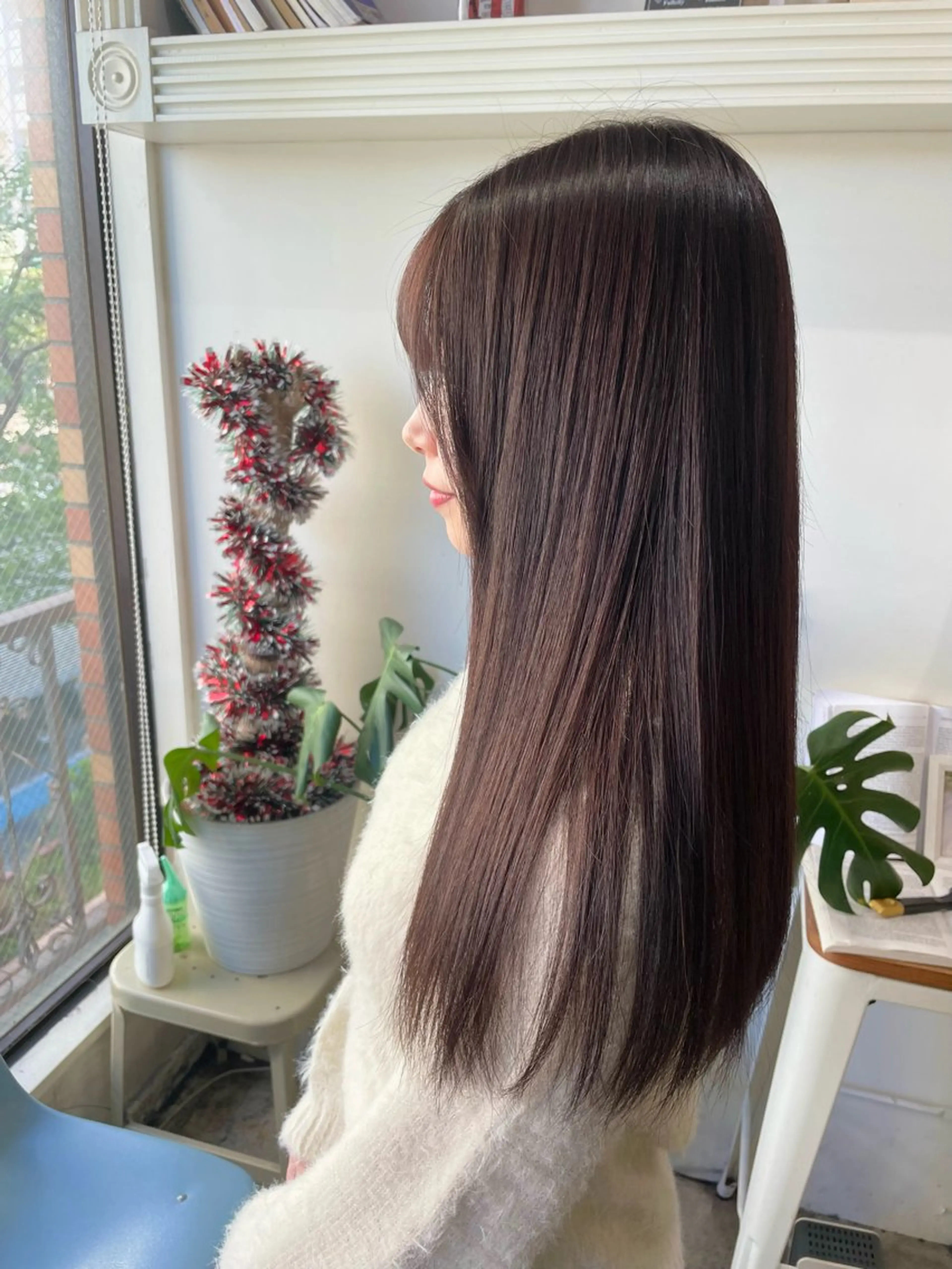 ロング カラー ヘアアレンジ ブラウンカラー ココアブラウン カット ヘアカラー トリートメント 山崎 澪 レイヤーカット/大宮のヘアスタイル