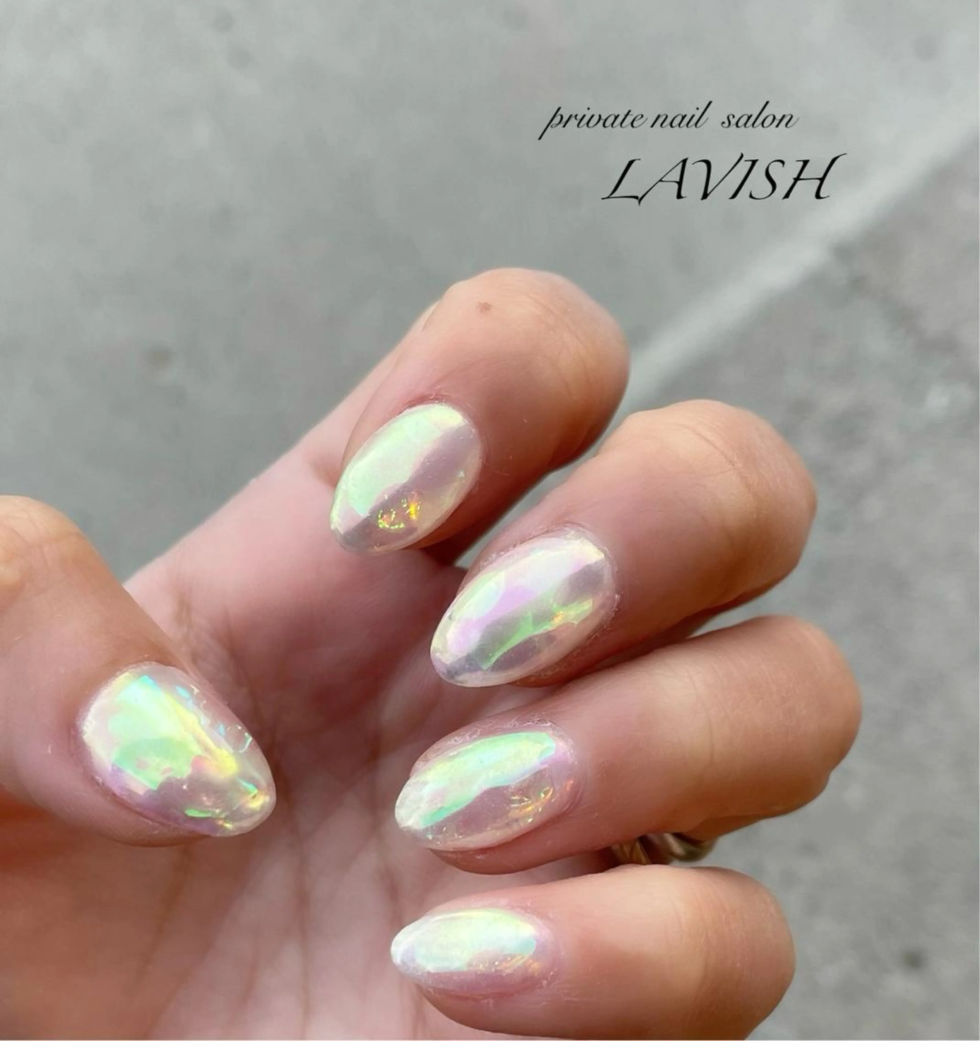 ネイル 氷ネイル・うるうるネイル マグネットネイル ニュアンスネイル 春ネイル LAVISH nail salonのネイルデザイン