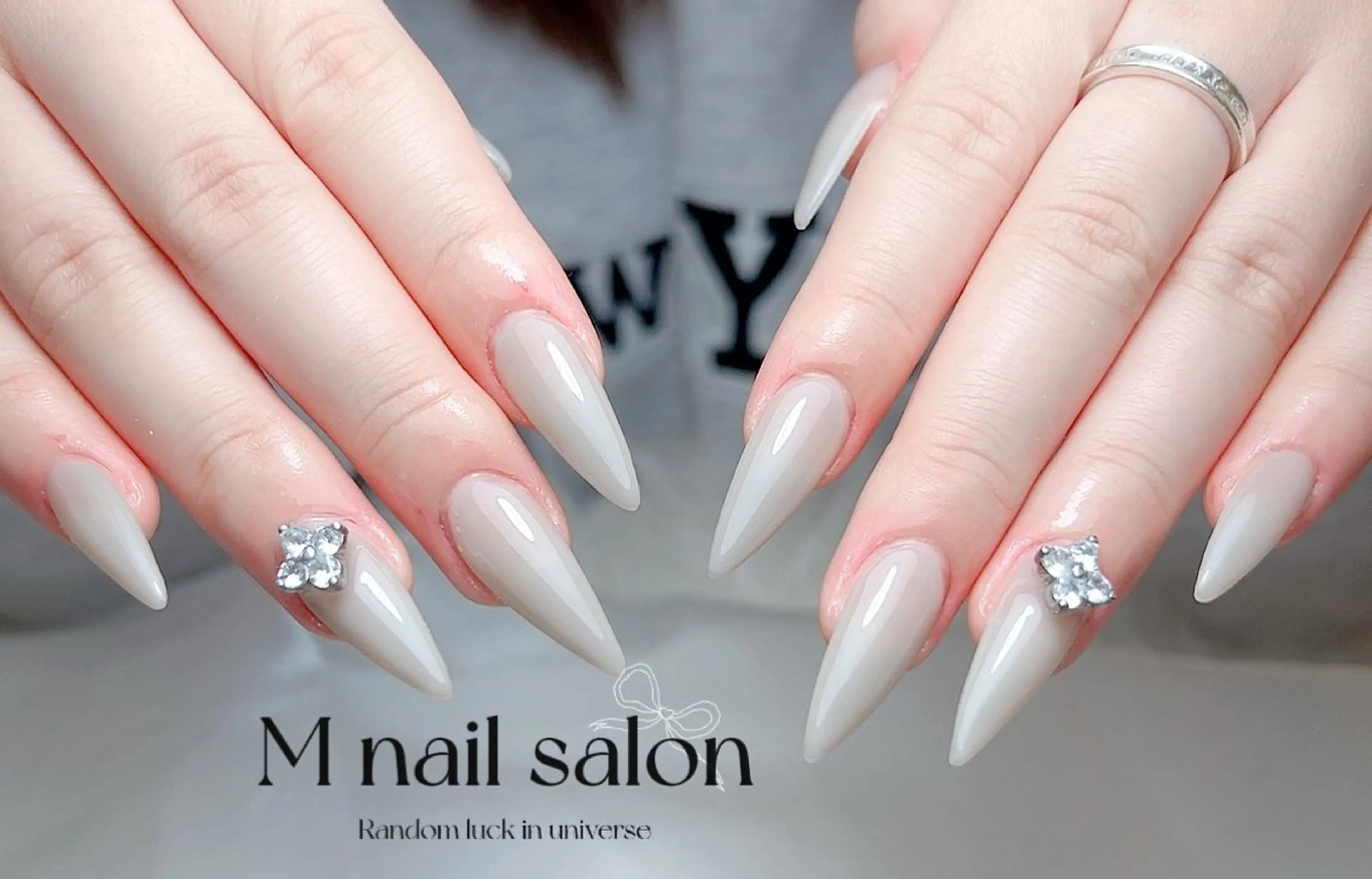 ネイル ハンドネイル M🌷nail 長さだし専門店のネイルデザイン