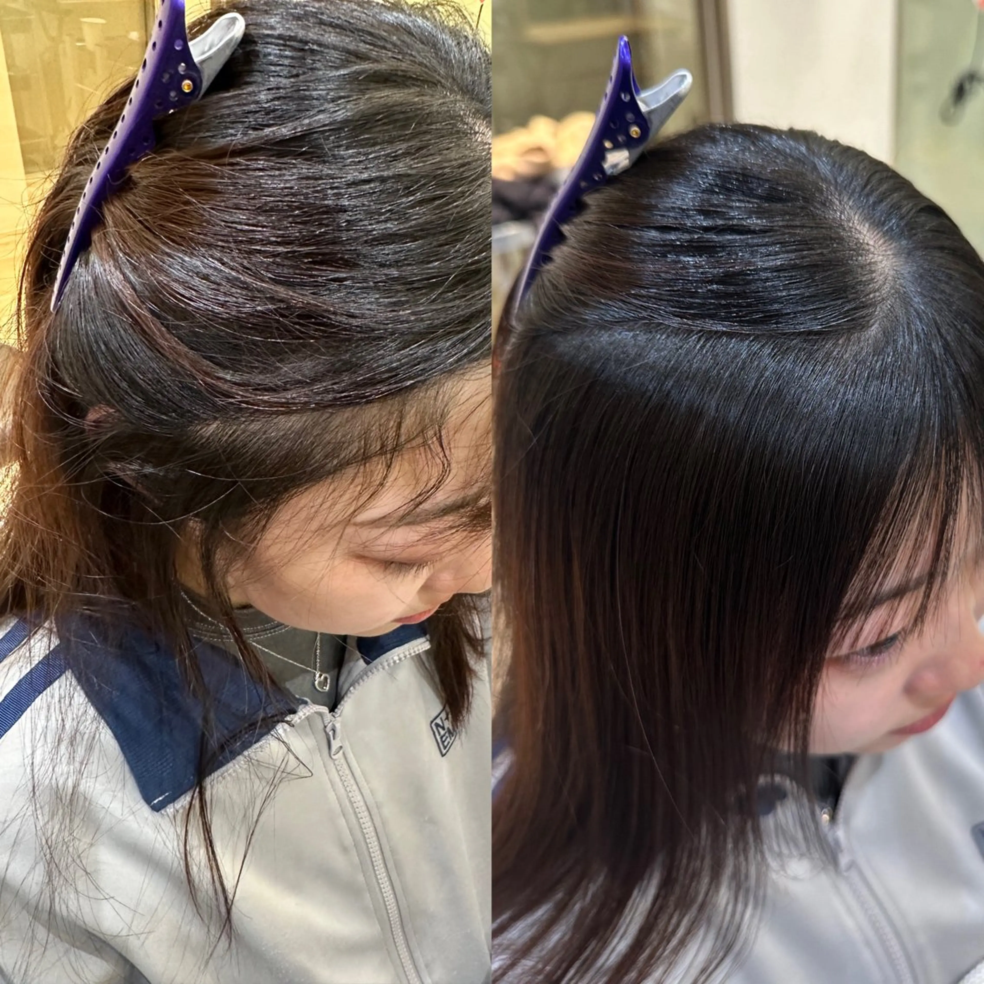 セミロング 縮毛矯正 amber池袋所属・美髪矯正・ブリーチ 矯正🫧秋元ゆたかのヘアスタイル