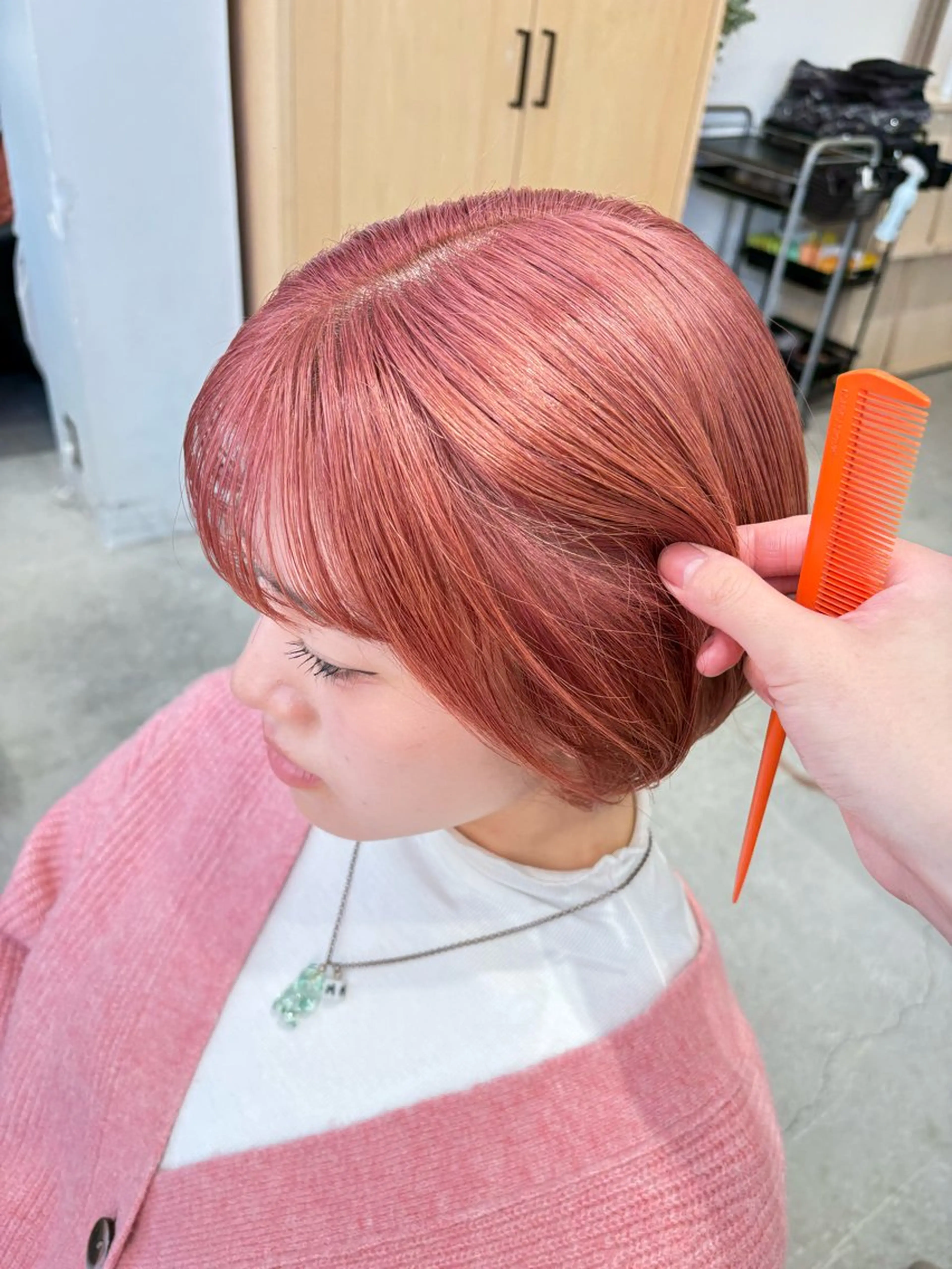 カラー green machida所属・暖色・ベージュ♡ nanoha itoのヘアスタイル