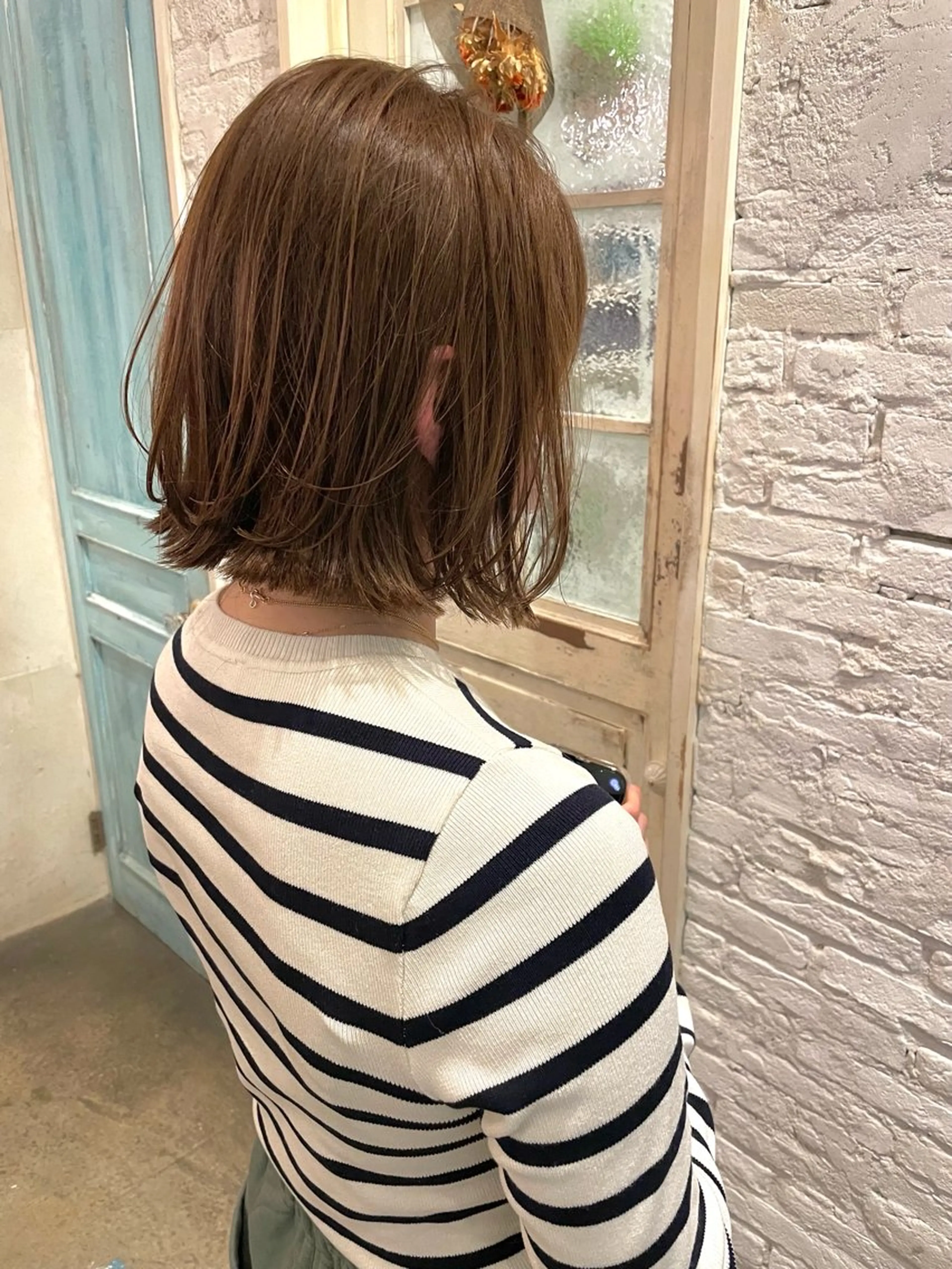 ショート ボブレイヤー ボブ くびれヘア レイヤーカット 大塚 実優のヘアスタイル