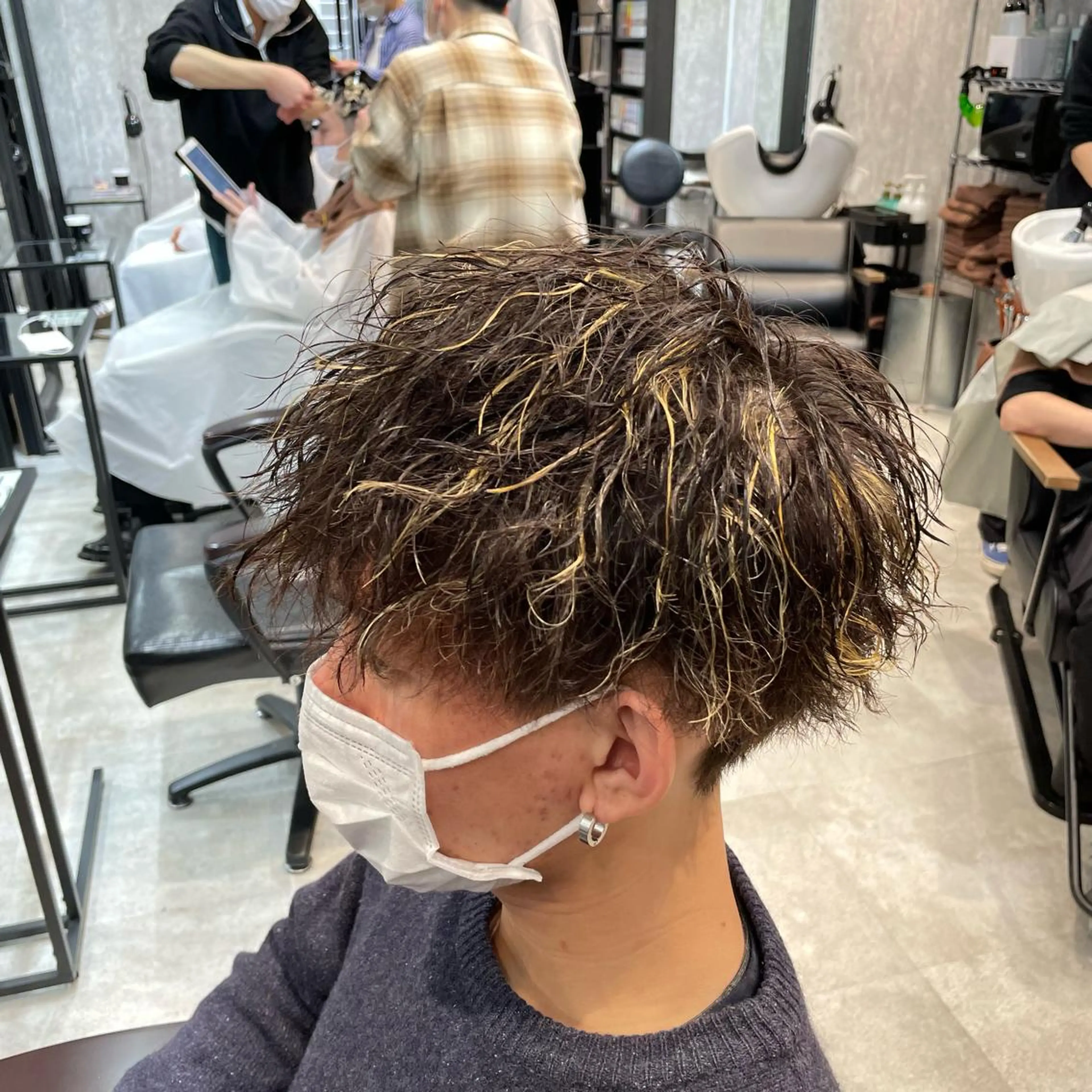 カラー パーマ メンズ カット ヘアカラー パーマ ヘアセット ✨メンズ特化✨鈴木 遼太のヘアスタイル