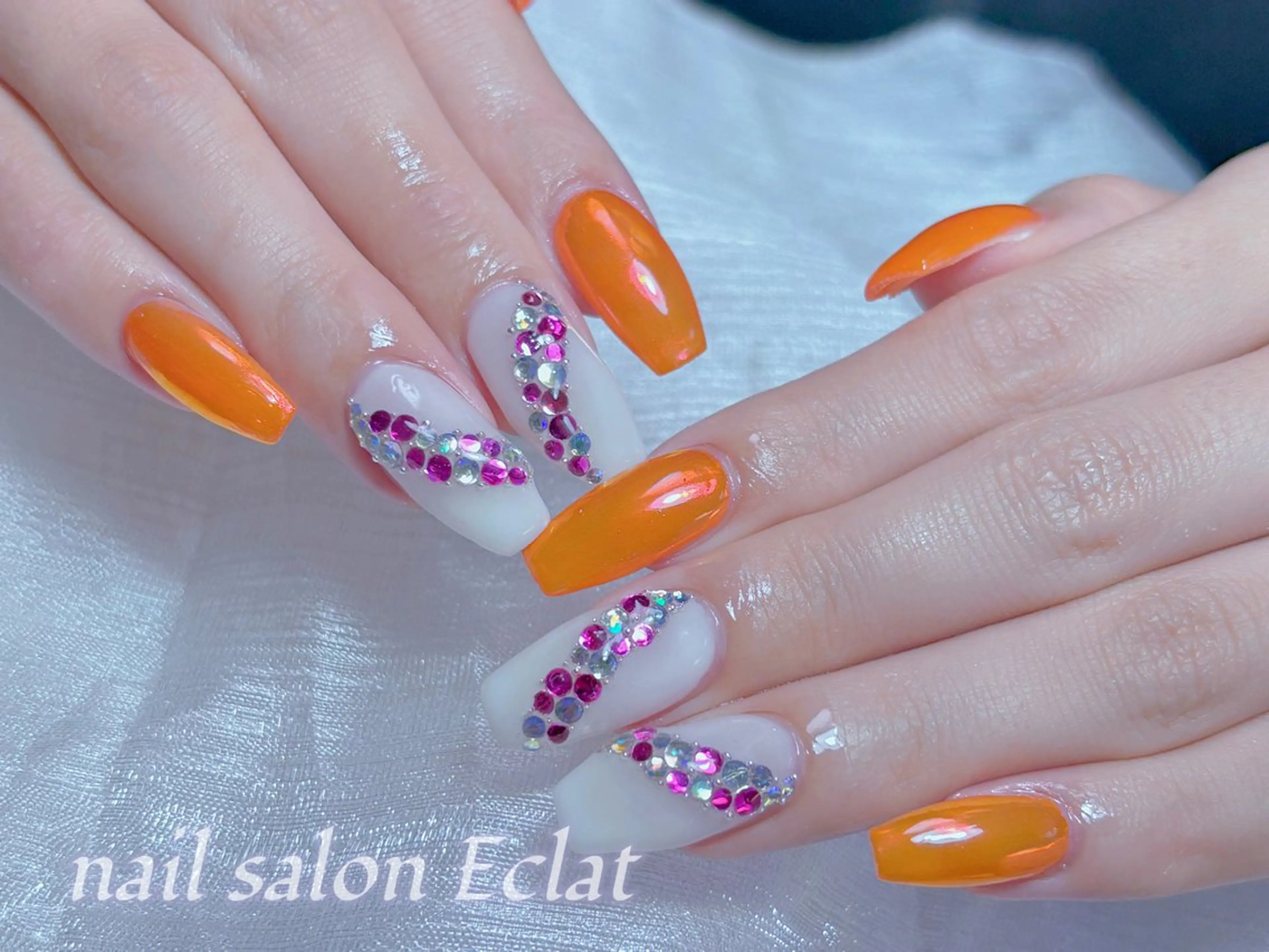 ネイル ハンドネイル ネイルサロンエクラ 🫧Shizukaのネイルデザイン