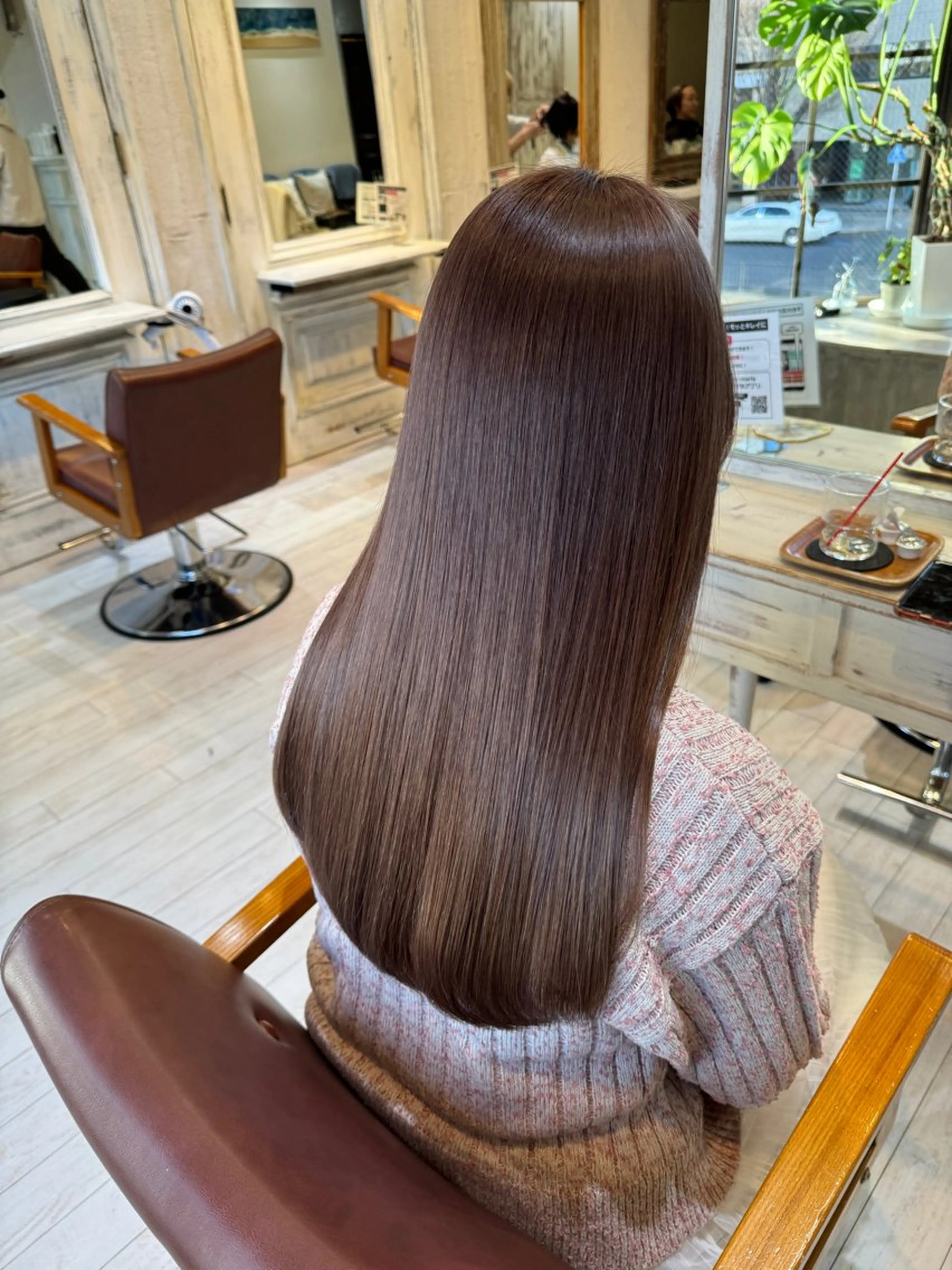 [人気No.1✨]髪質改善ケアカラー＋オリジナル4STEPトリートメントの写真