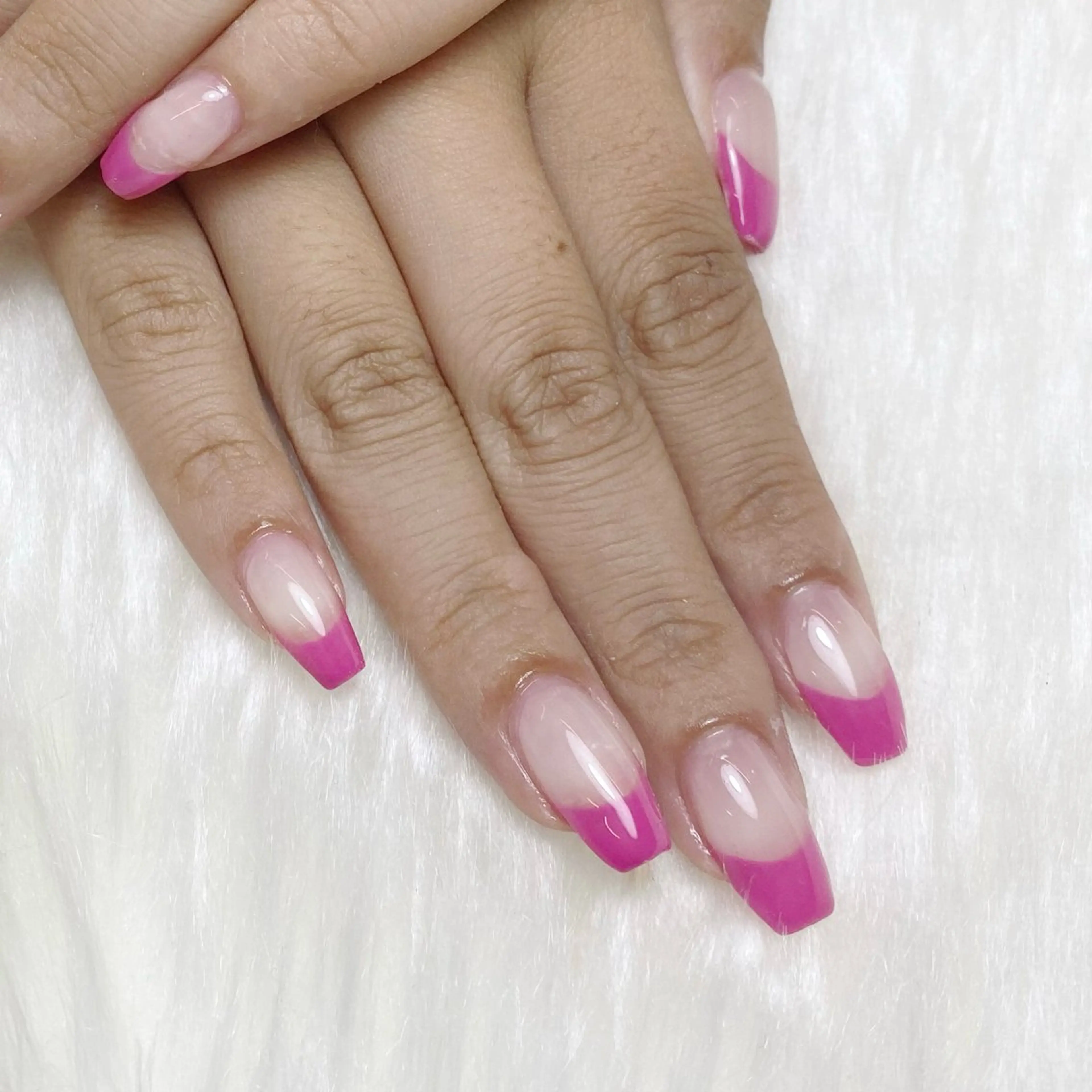 ネイル ブルー 長さ出し フラッシュネイル フットネイル フレンチネイル ハンドネイル fein. miku🎀🍼のネイルデザイン