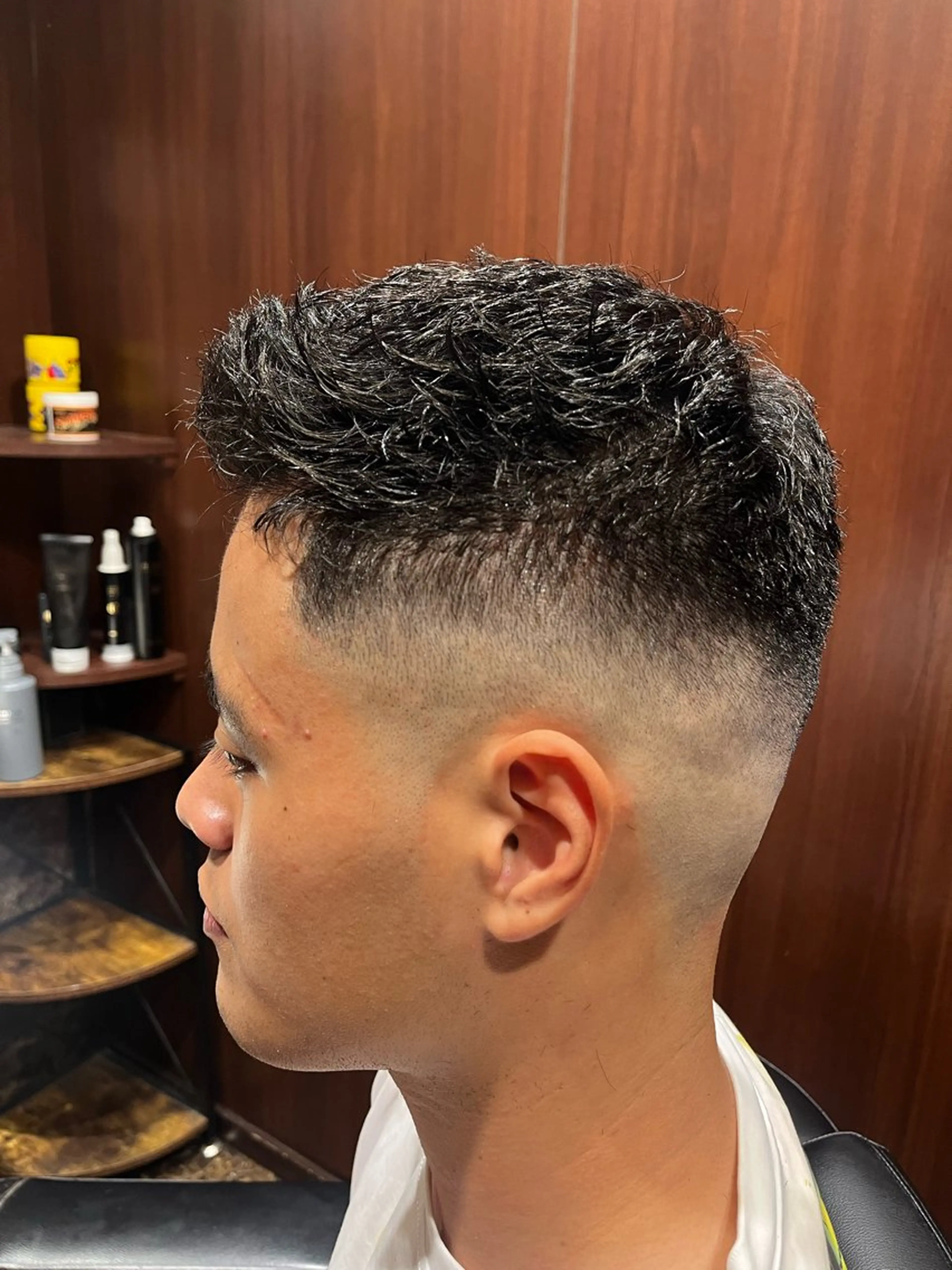 ショート メンズ フェードカット 宮崎 陽樹のヘアスタイル