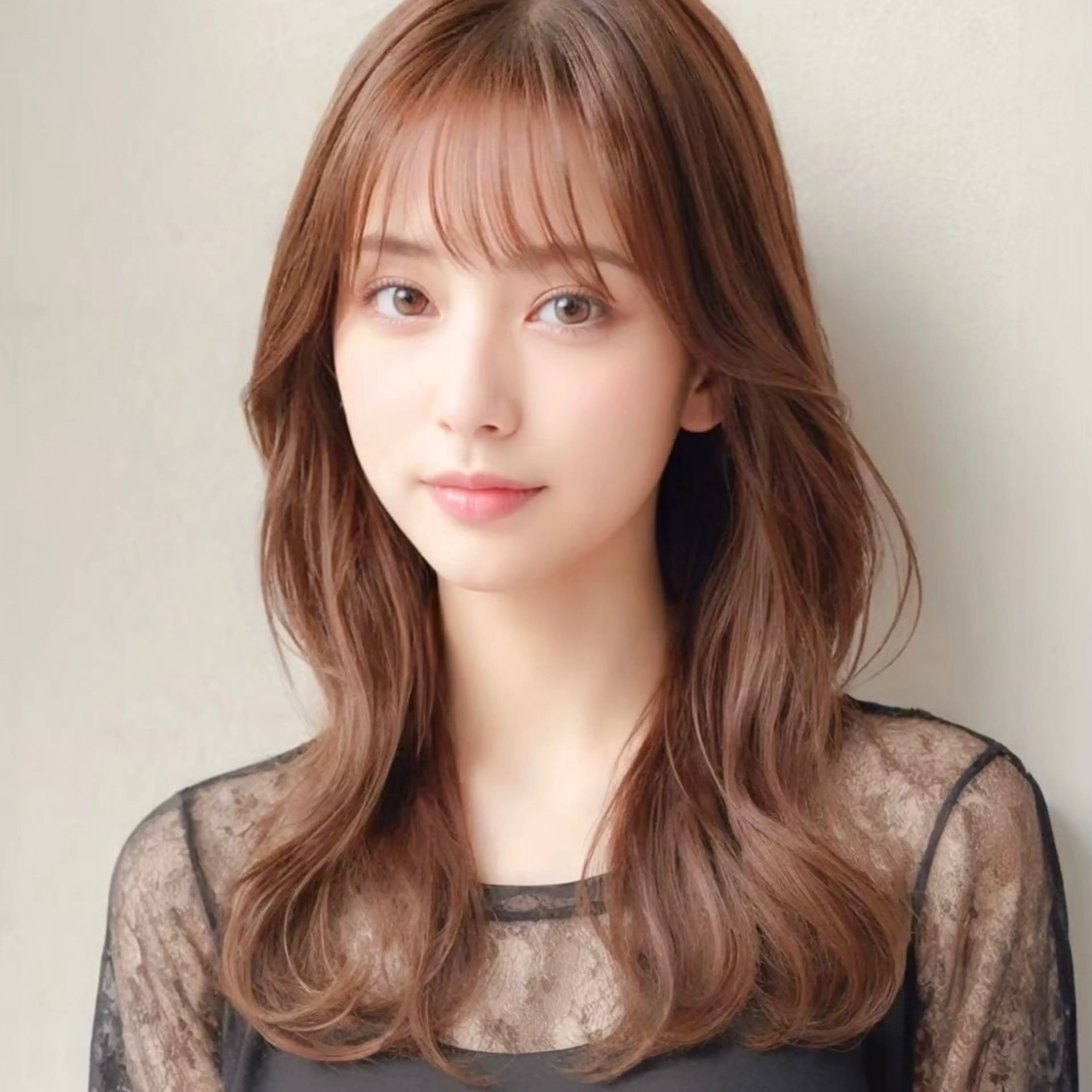 ロング カラー アッシュ グレージュ オリーブグレージュ オリーブグレー 髪質改善 カット ヘアカラー トリートメント Attrait .のヘアスタイル