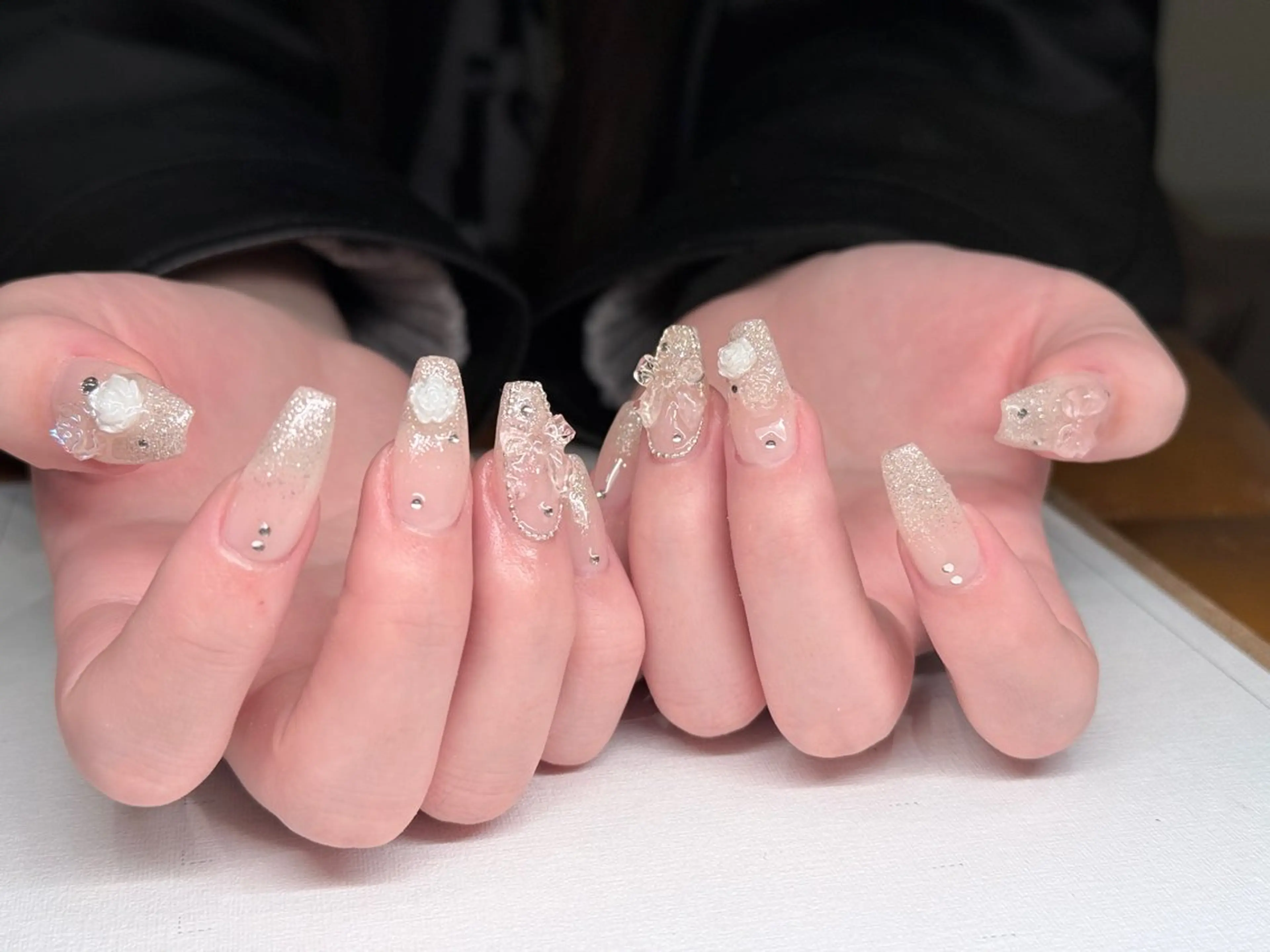 ネイル 成人式 ジェルネイル ニュアンスネイル シンプルネイル ハンドネイル MILO 168 池袋のネイルデザイン