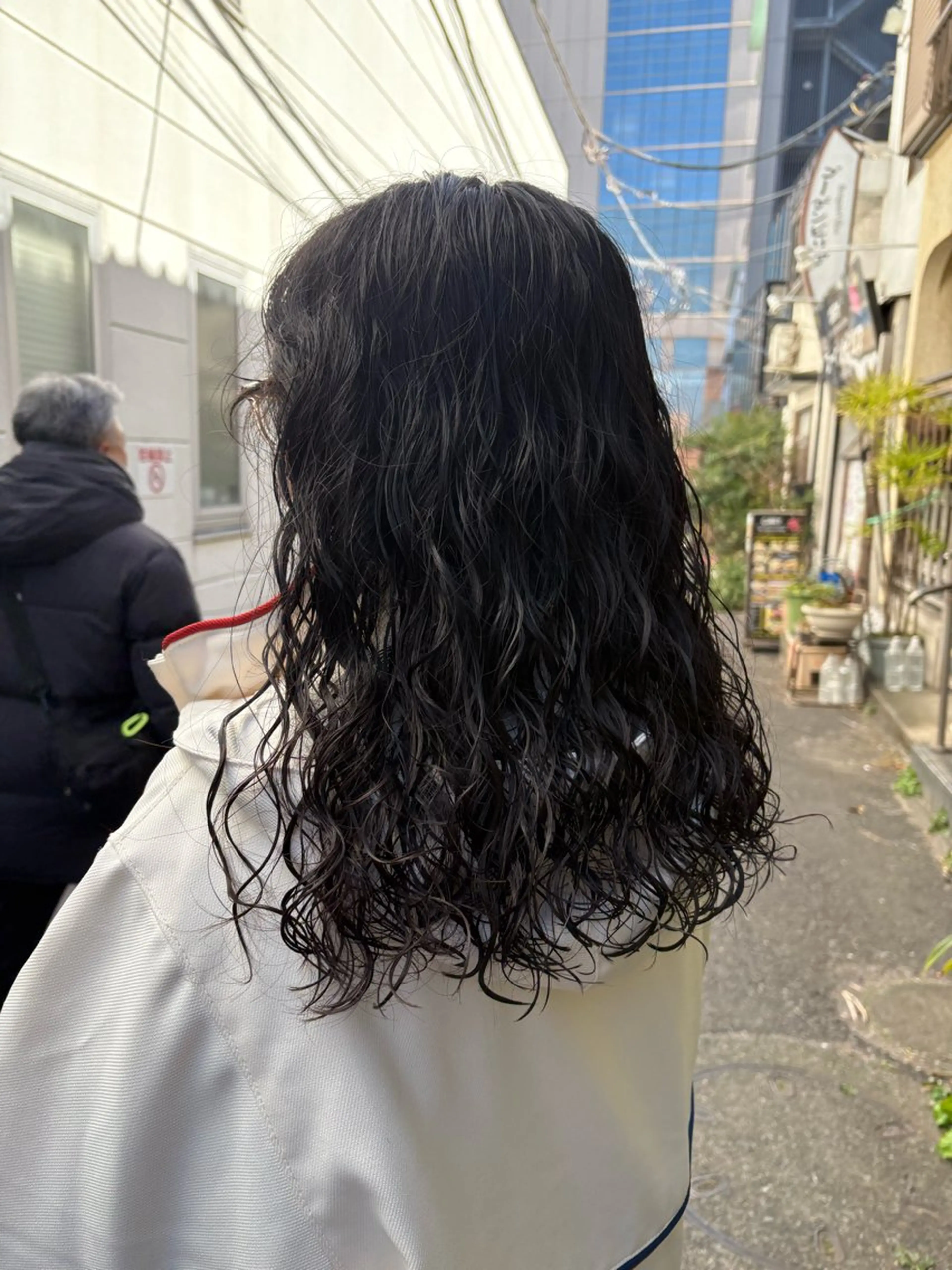 セミロング セミロングパーマ カット パーマ 【pejite】 小沼 勇貴のヘアスタイル