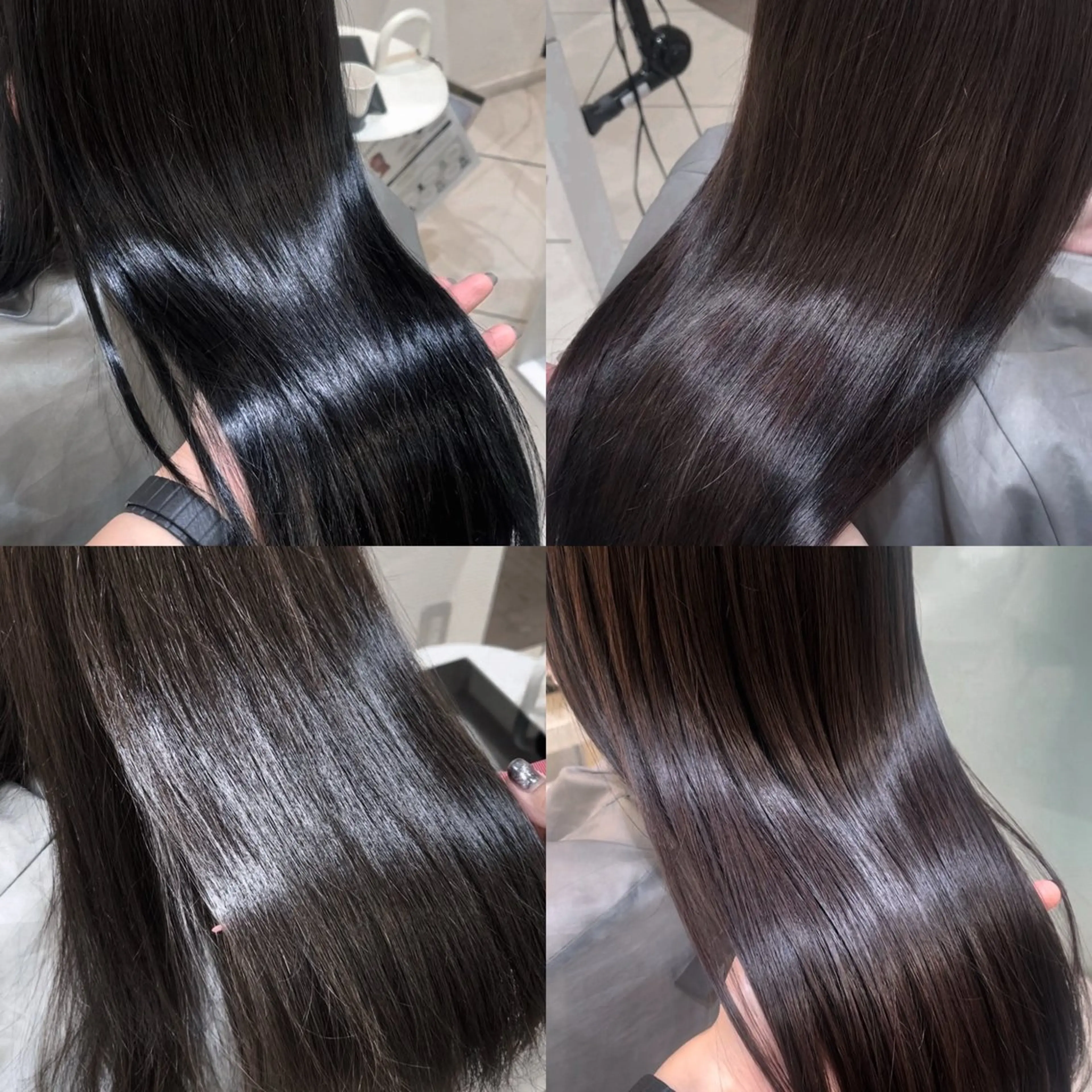 ロング 髪質改善 縮毛矯正 💖大人韓国ヘア💖 韓国艶カラー【銀座】のヘアスタイル