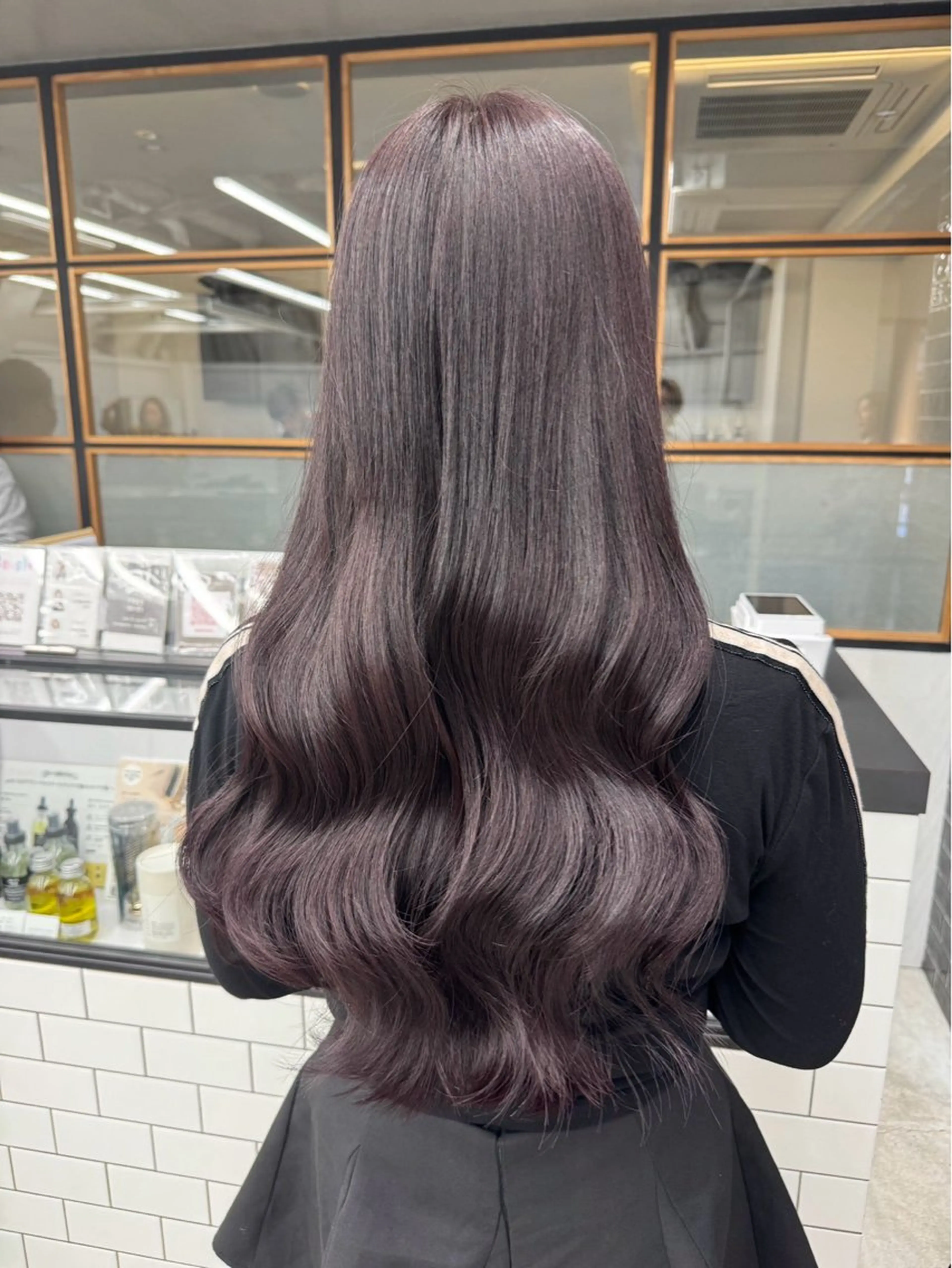 ロング カラー ラベンダーカラー ロング ダブルカラー/ギャル 韓国ヘア/梨緒💜のヘアスタイル