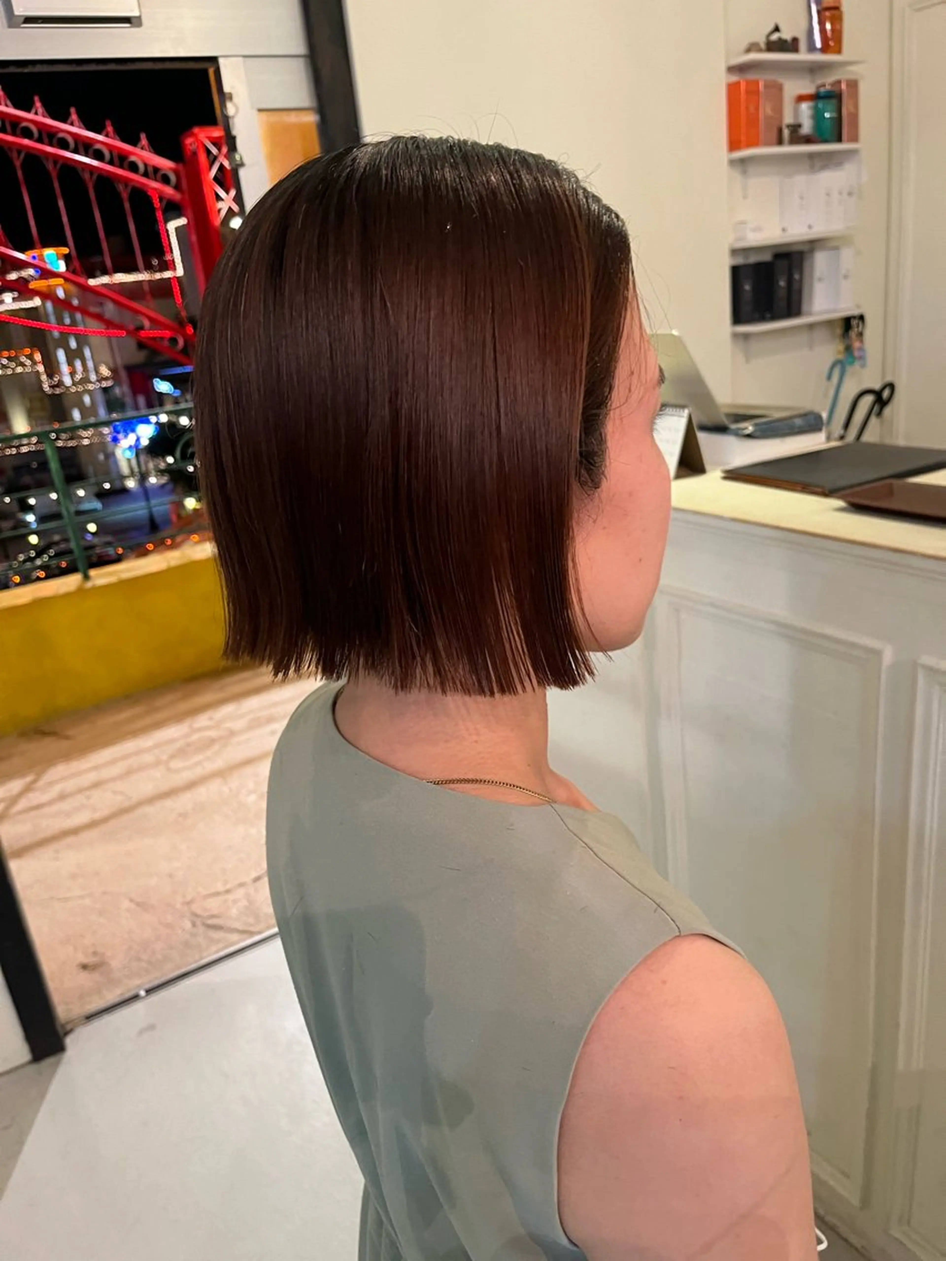 ショート 切りっぱなしボブ ボブ VIM hair 泡瀬店所属・ミサ ミサのヘアスタイル