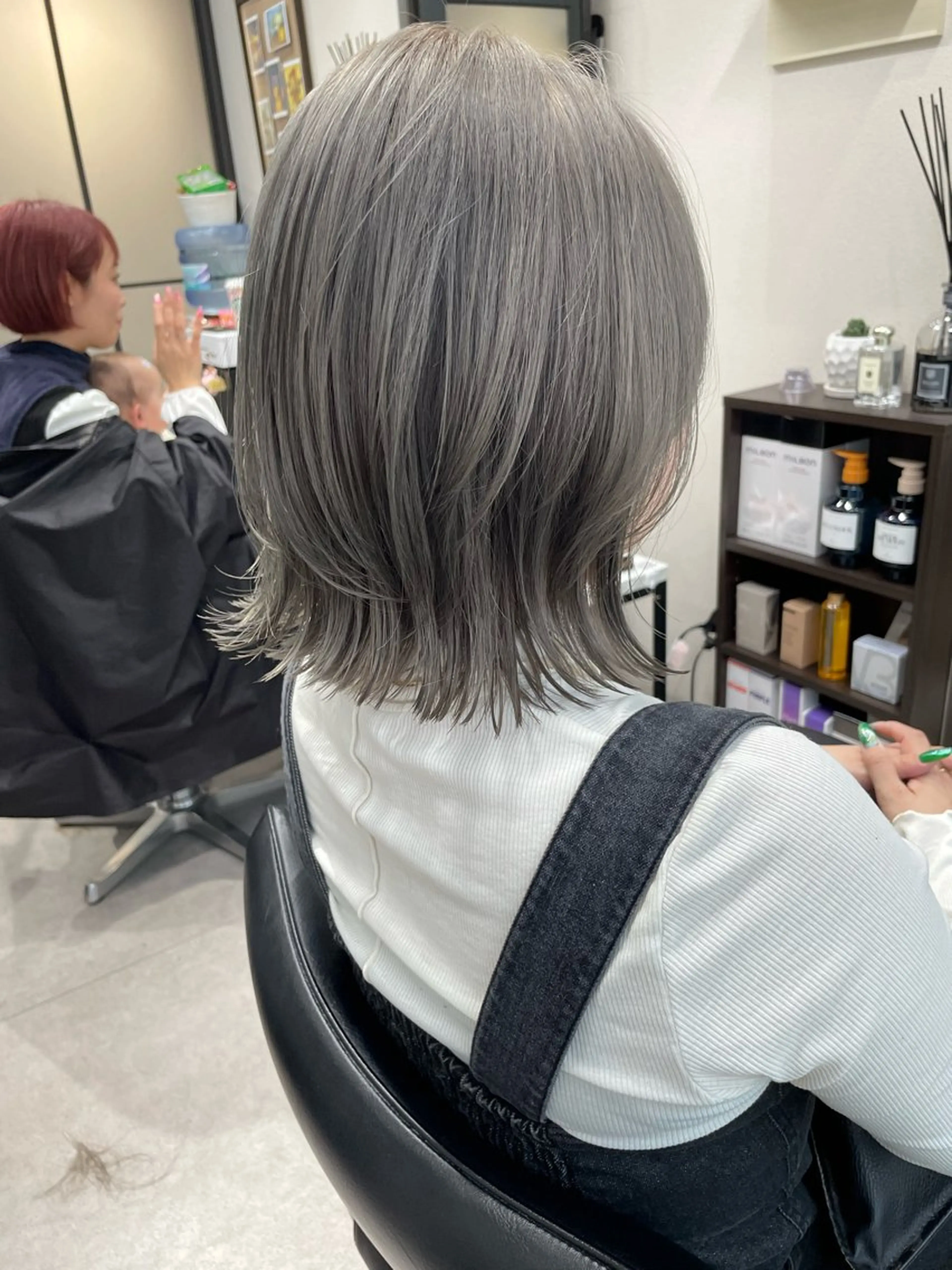 ミディアム カラー ヘアカラー トリートメント 髪質改善will hairdesignのヘアスタイル