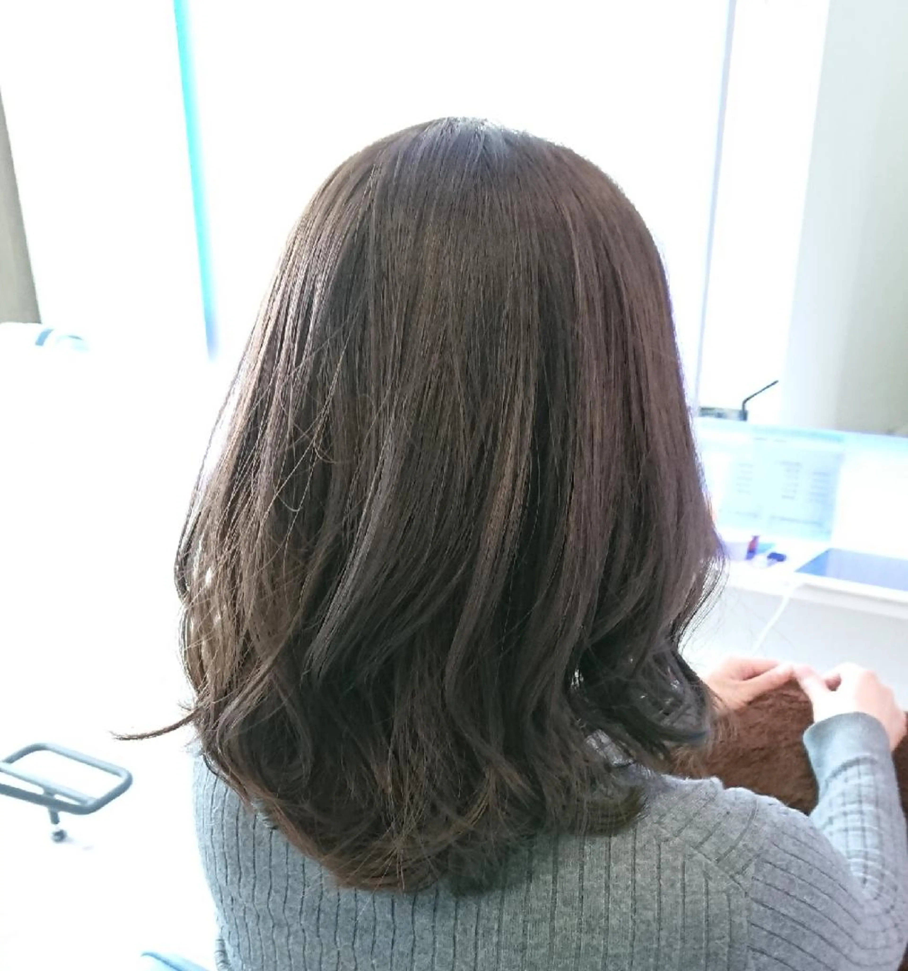 ミディアム カラー ヘアアレンジ 小林 伸行のヘアスタイル