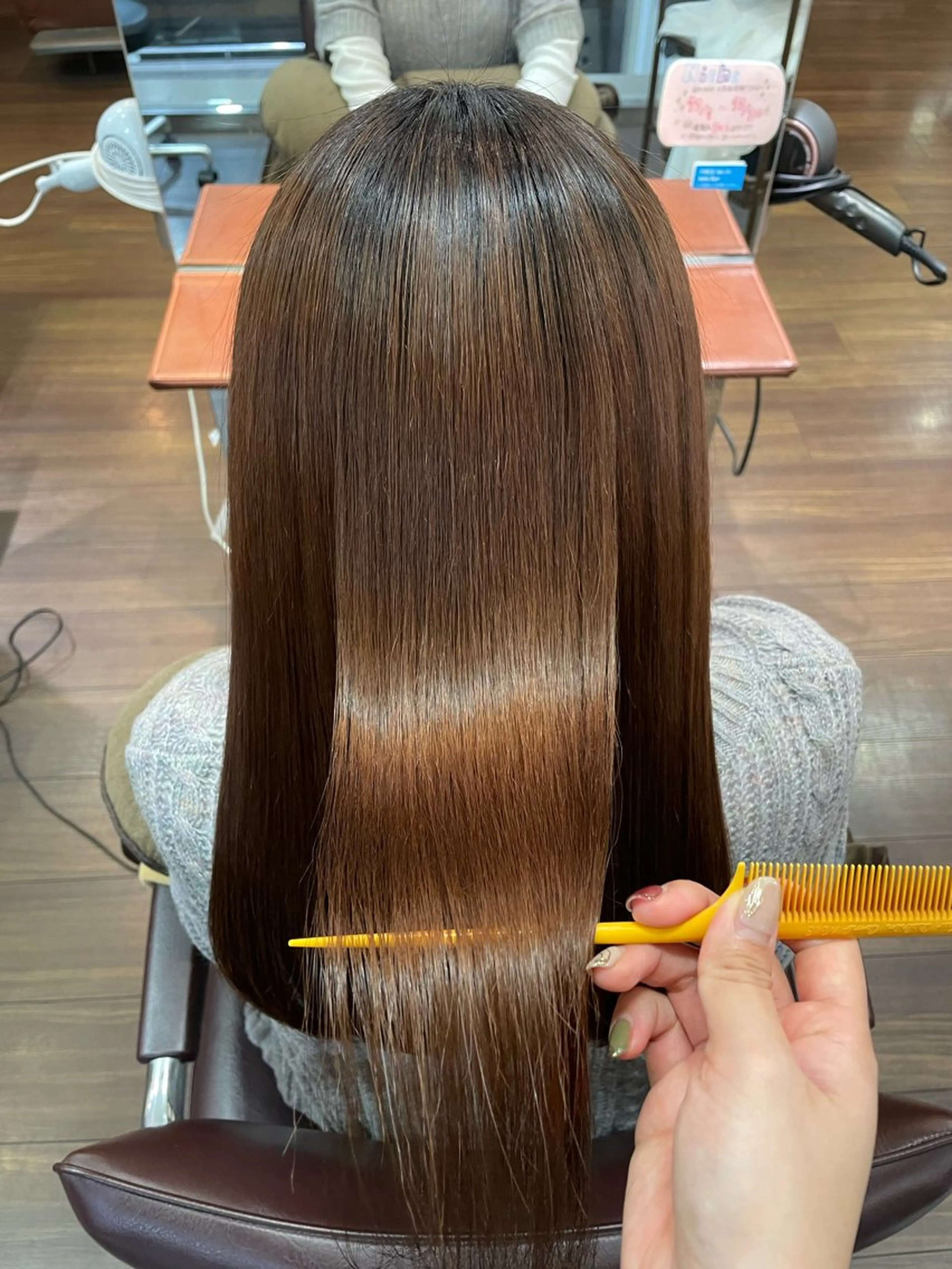 ✨️【人気No.2】縮毛矯正+カット+プチトリートメント✨️(女性限定!)☆各月3人限定メニュー!の写真