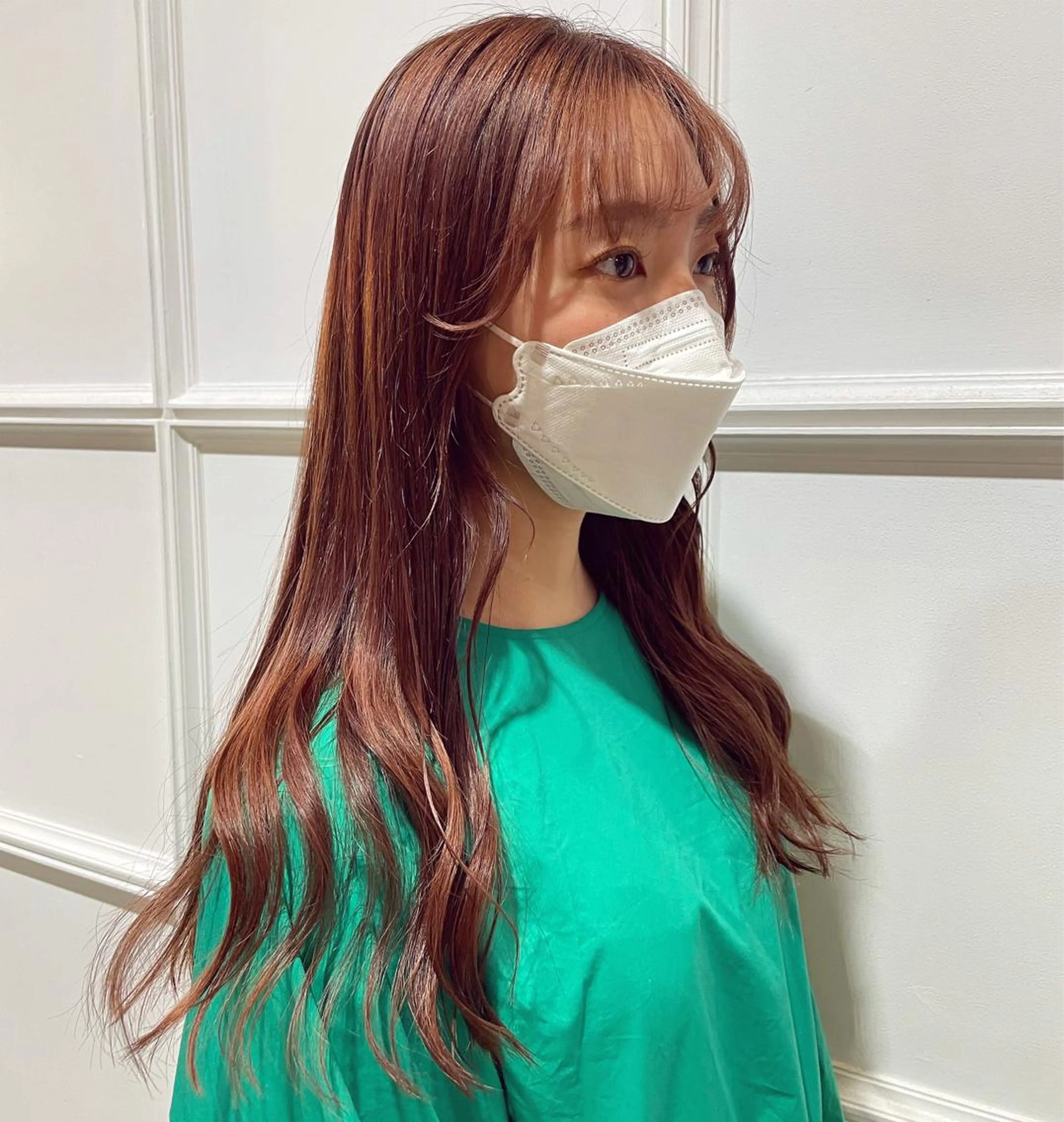 ロング カラー ヘアアレンジ 髪質改善カラー&TR 縮毛矯正/弱酸性矯正のヘアスタイル